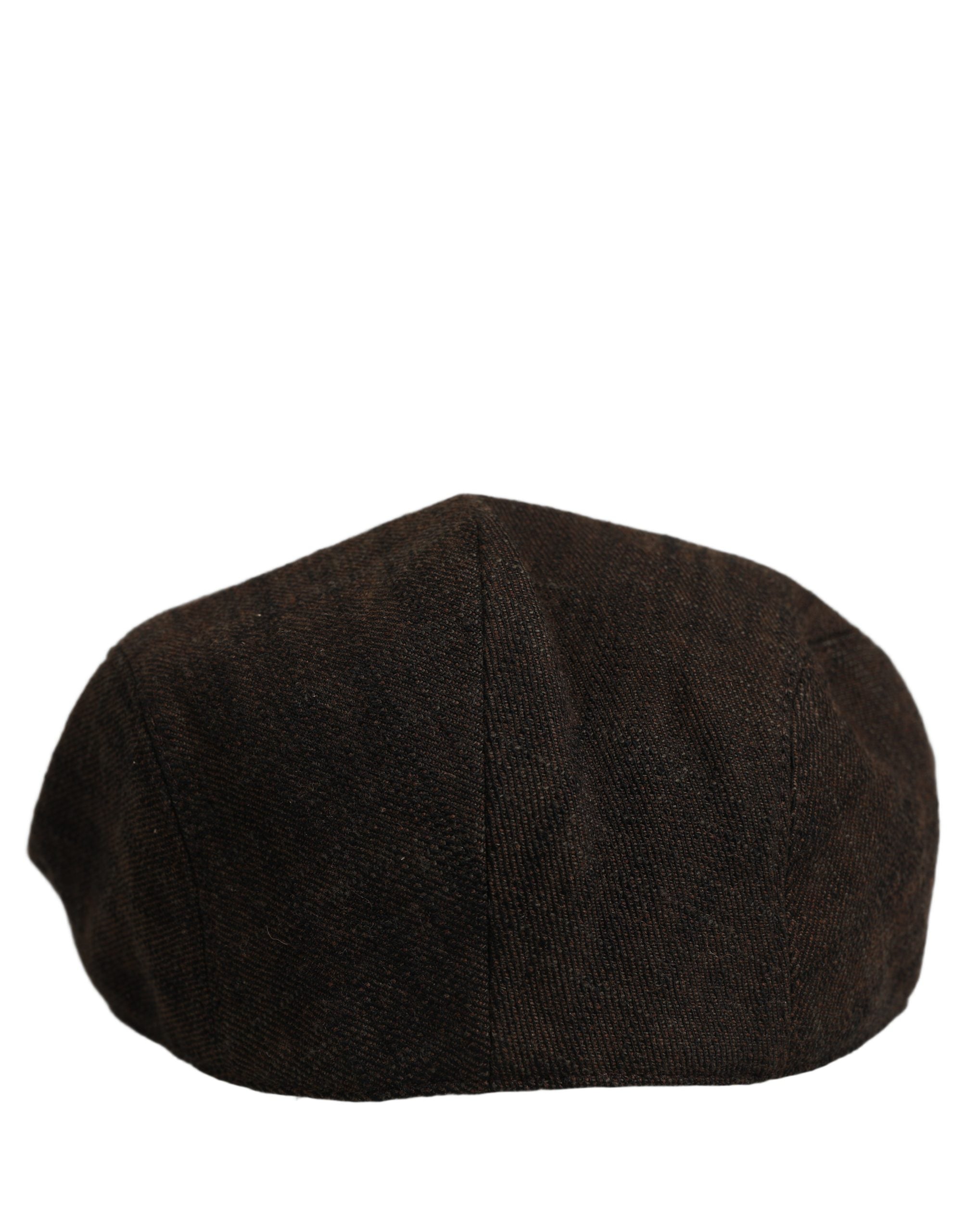 Dolce & Gabbana Men Brown Cotton Flat Cloth Newsboy Cap Hat