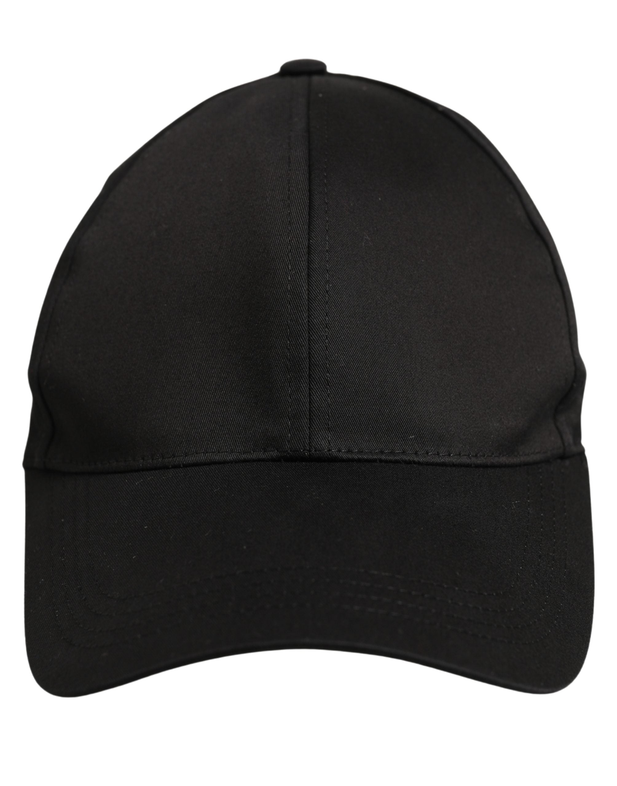 Dolce & Gabbana Men Black Cotton Baseball Cap 6 Panels Hat