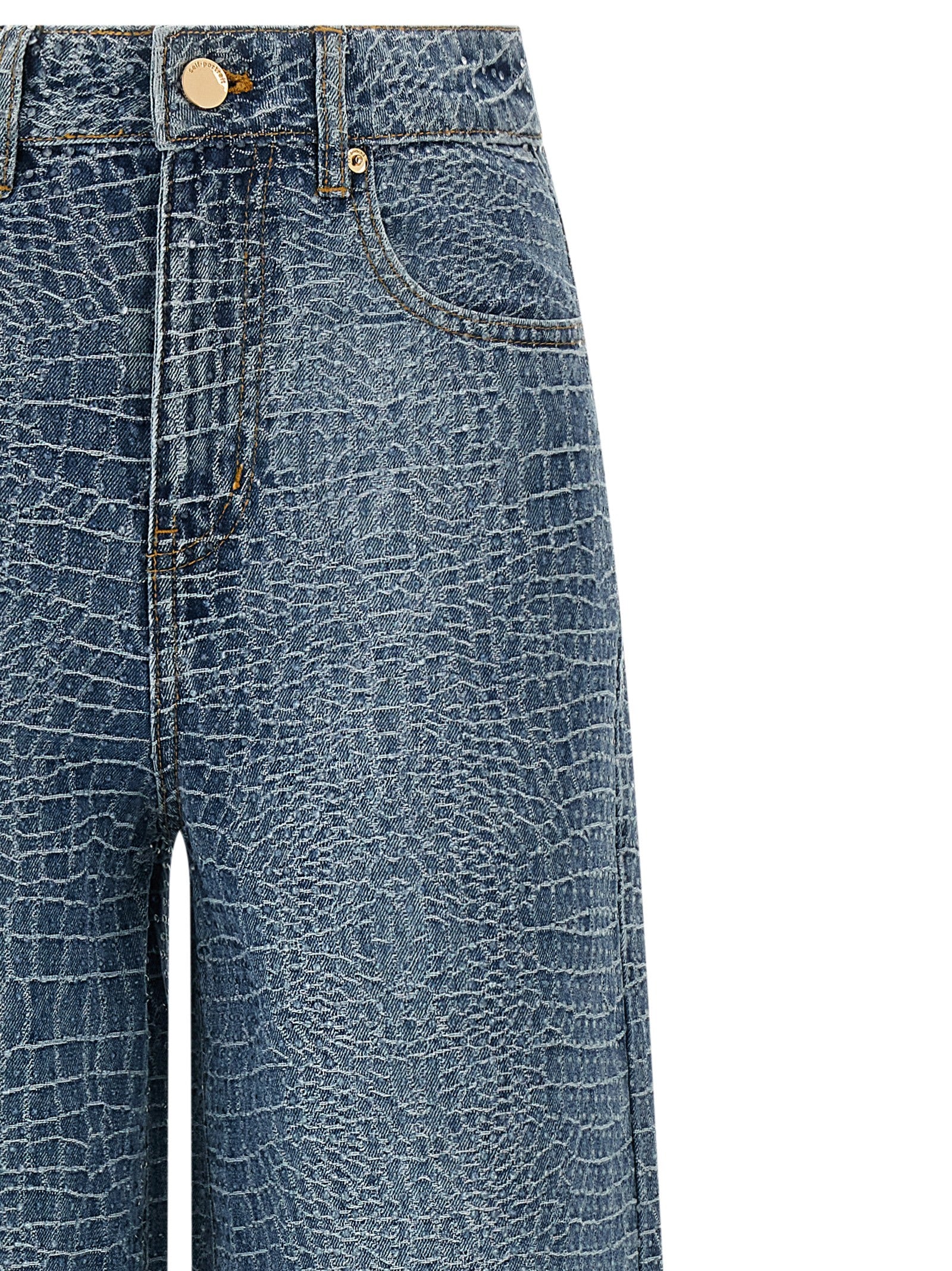 Self-Portrait Blue Cotton Jeans Denim