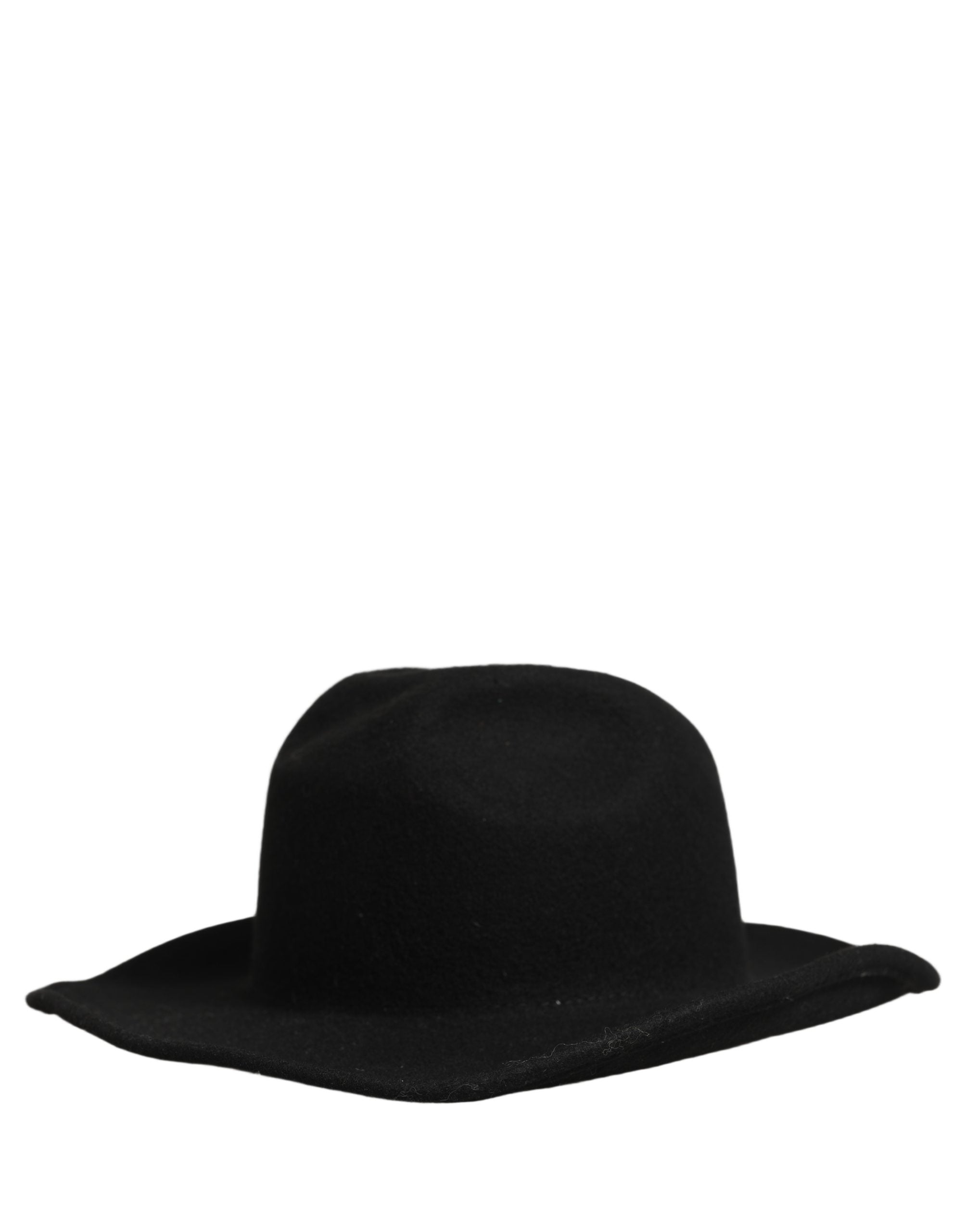 Dolce & Gabbana Men Black Classic Wide Brim Fedora Capello Hat