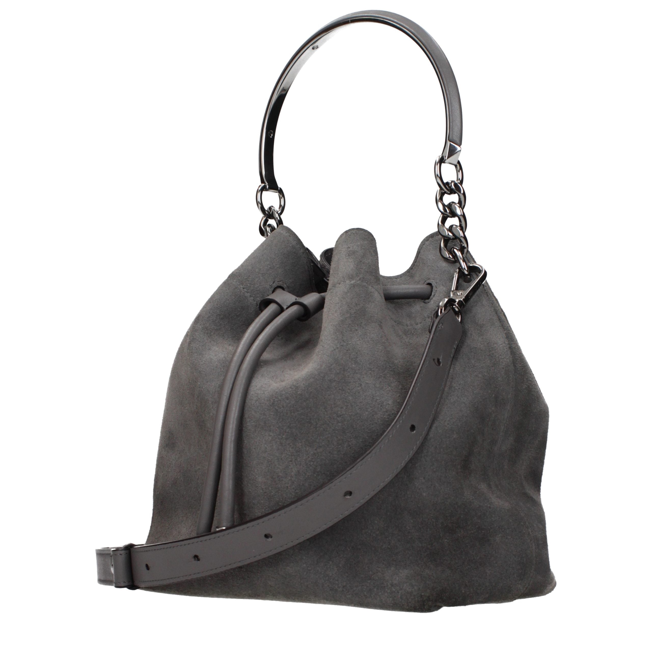 Jimmy Choo Gray Leather Handbag