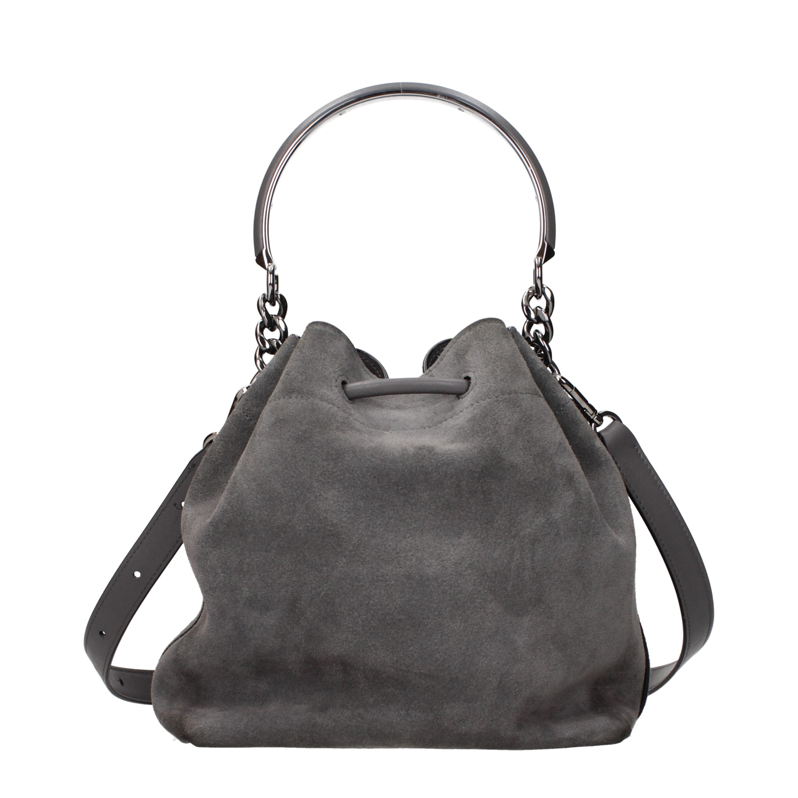 Jimmy Choo Gray Leather Handbag