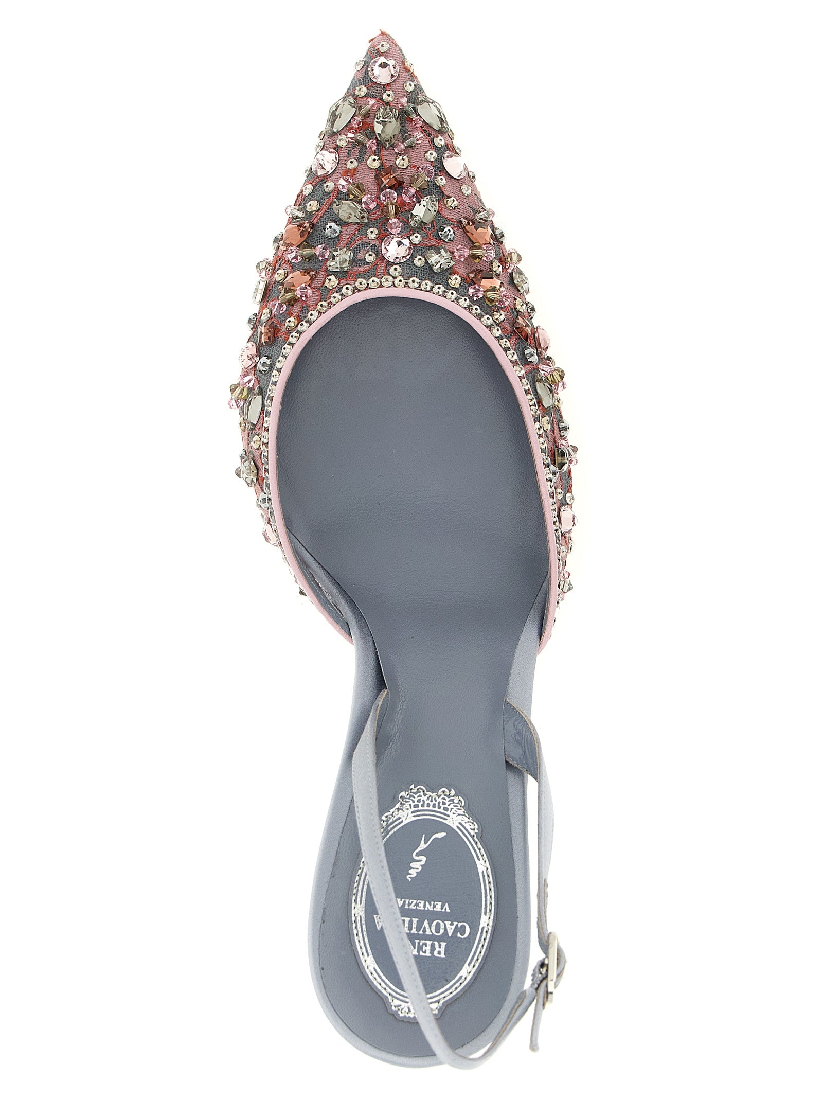 RENE CAOVILLA Multicolor Glass High Heel Pumps