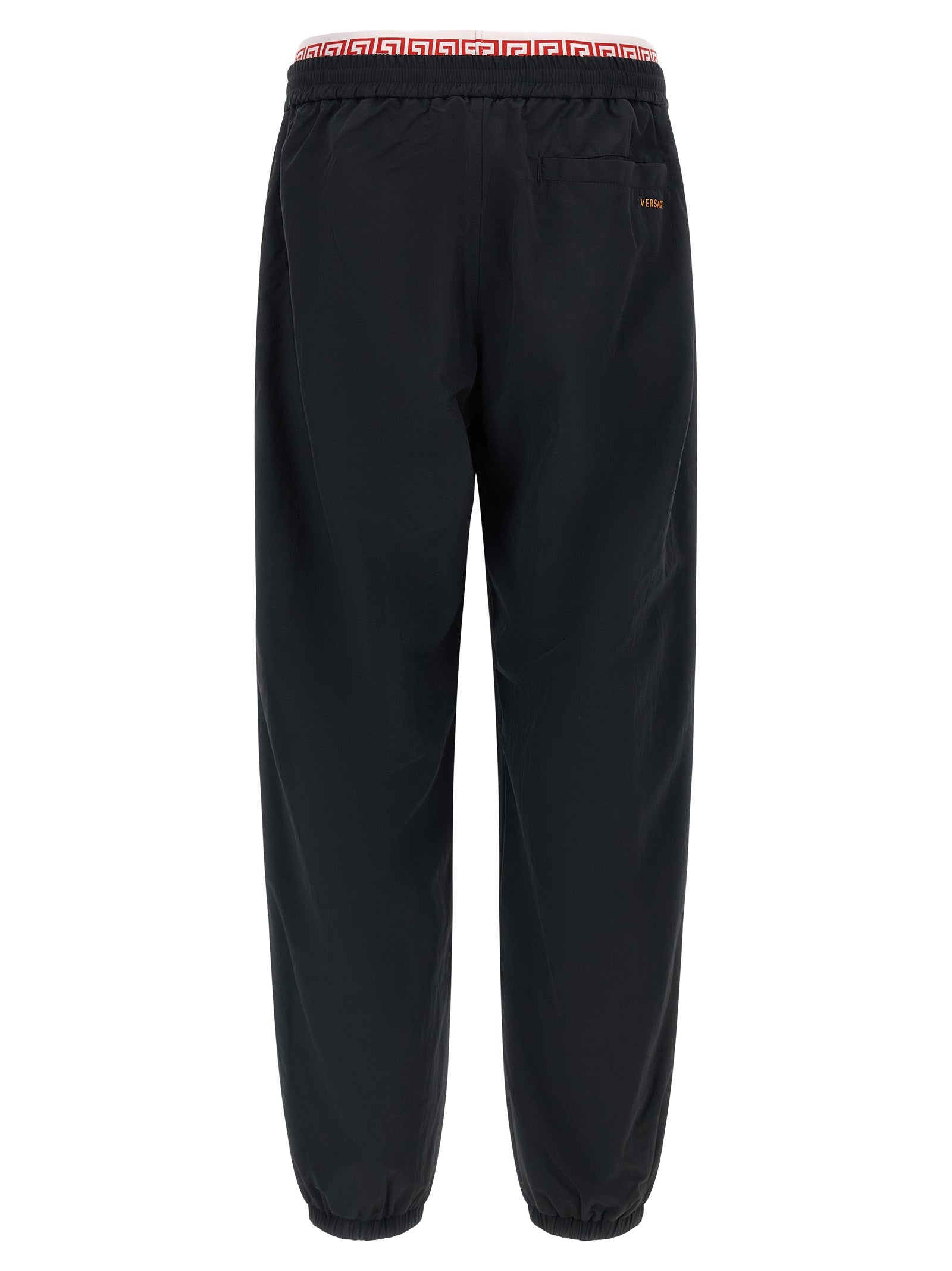 Versace Black Polyamide Joggers (Workout Pants)