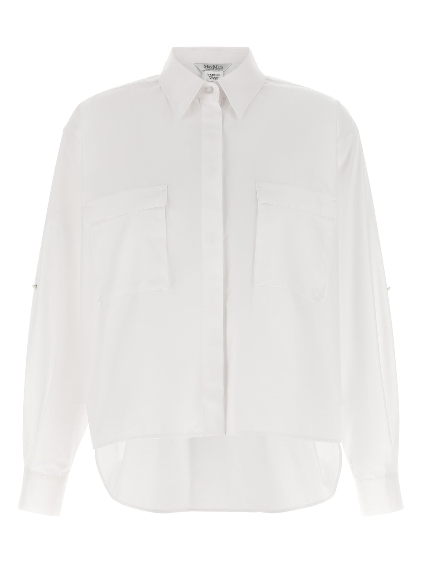 Max Mara White Cotton Blouse
