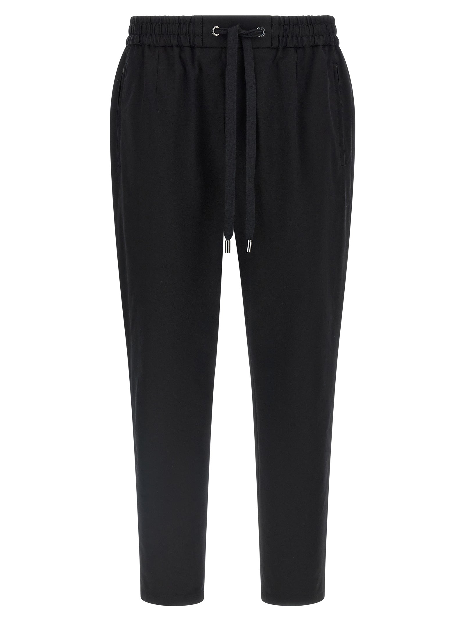 Dolce & Gabbana Black Cotton Casual Pants