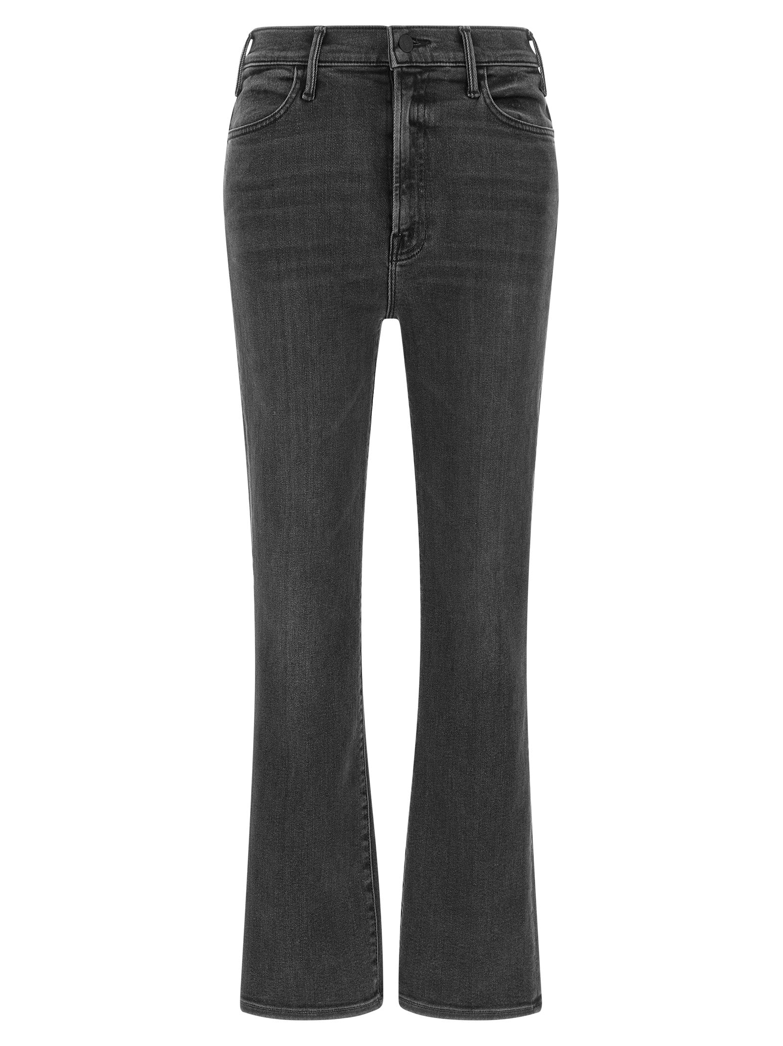 Mother Denim Gray Cotton Flared Jeans