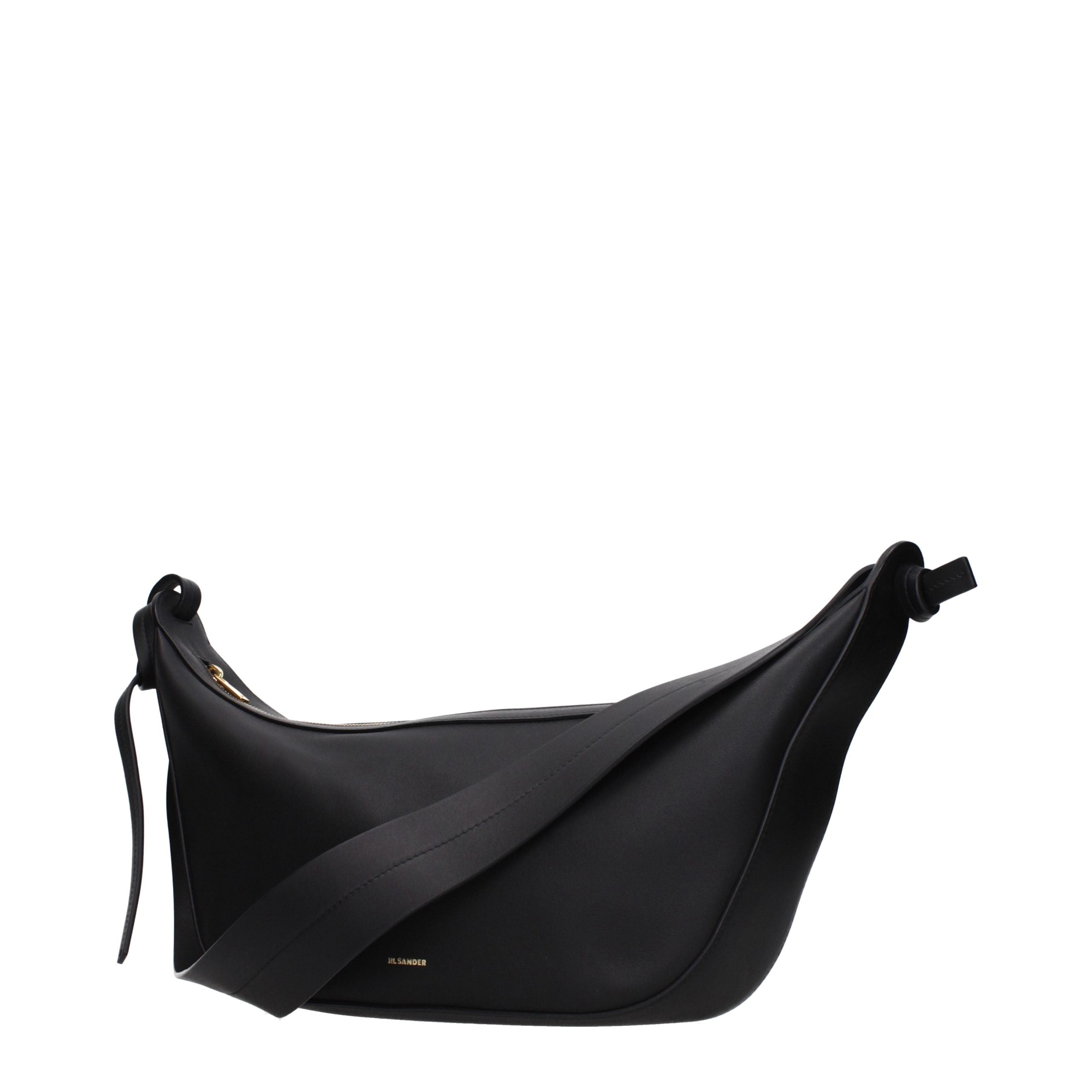 Jil Sander Black Leather Shoulder Bag