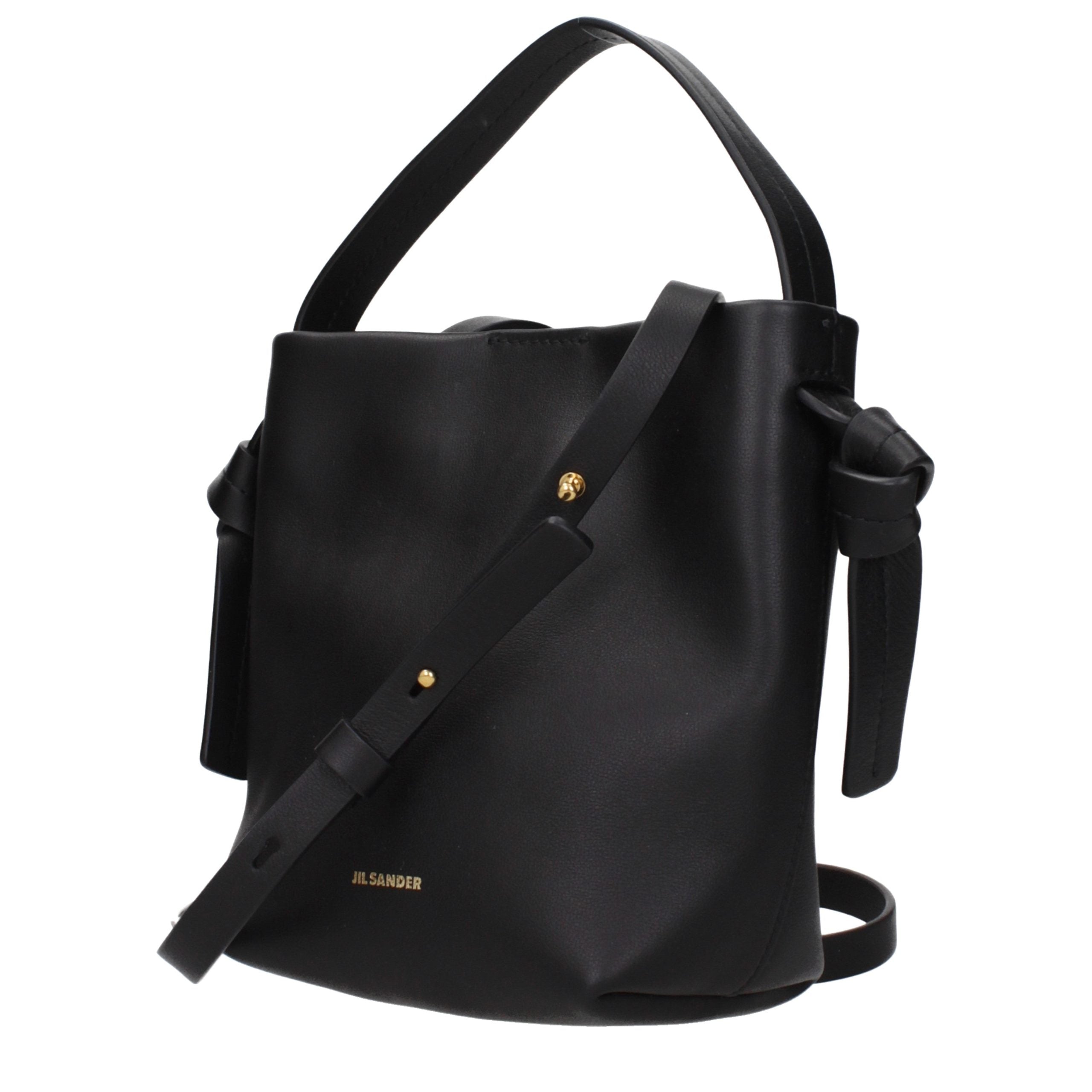 Jil Sander Black Leather Handbag