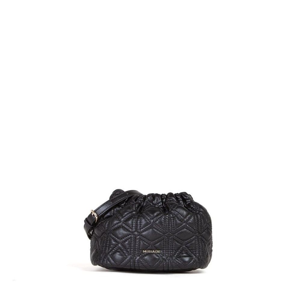 MIRIADE Black Polyethylene Shoulder Bag
