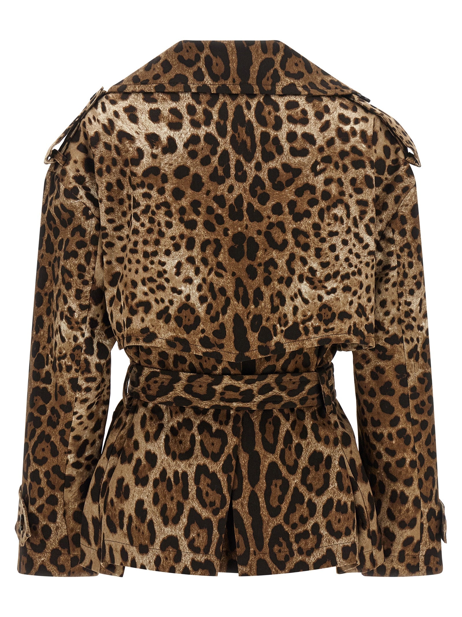Dolce & Gabbana Brown Cotton Coat