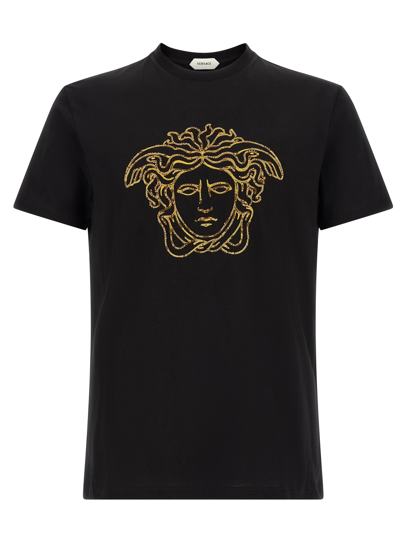 Versace Black Cotton T-Shirt