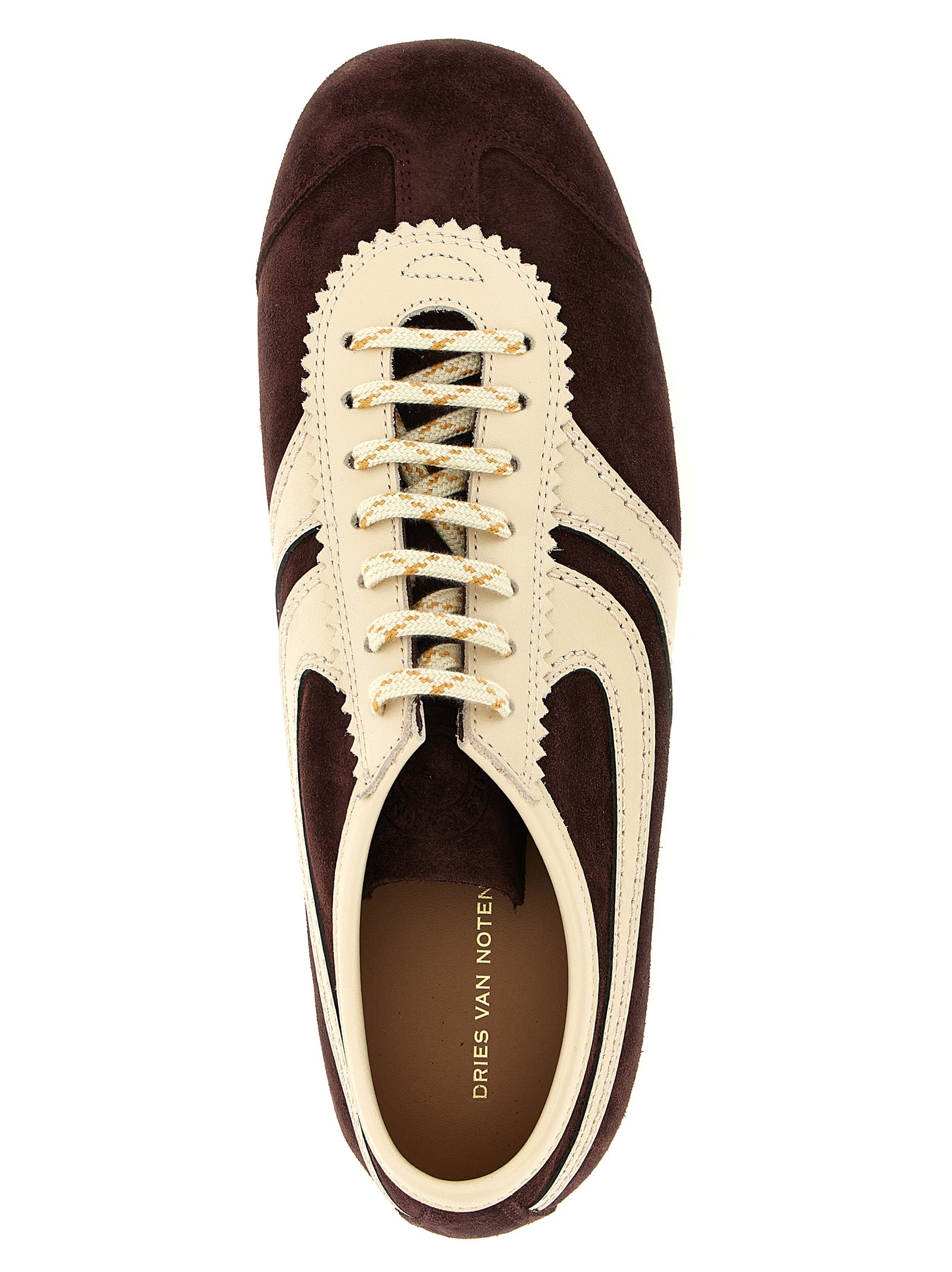 Dries Van Noten Multicolor Calfskin Low Top Sneakers