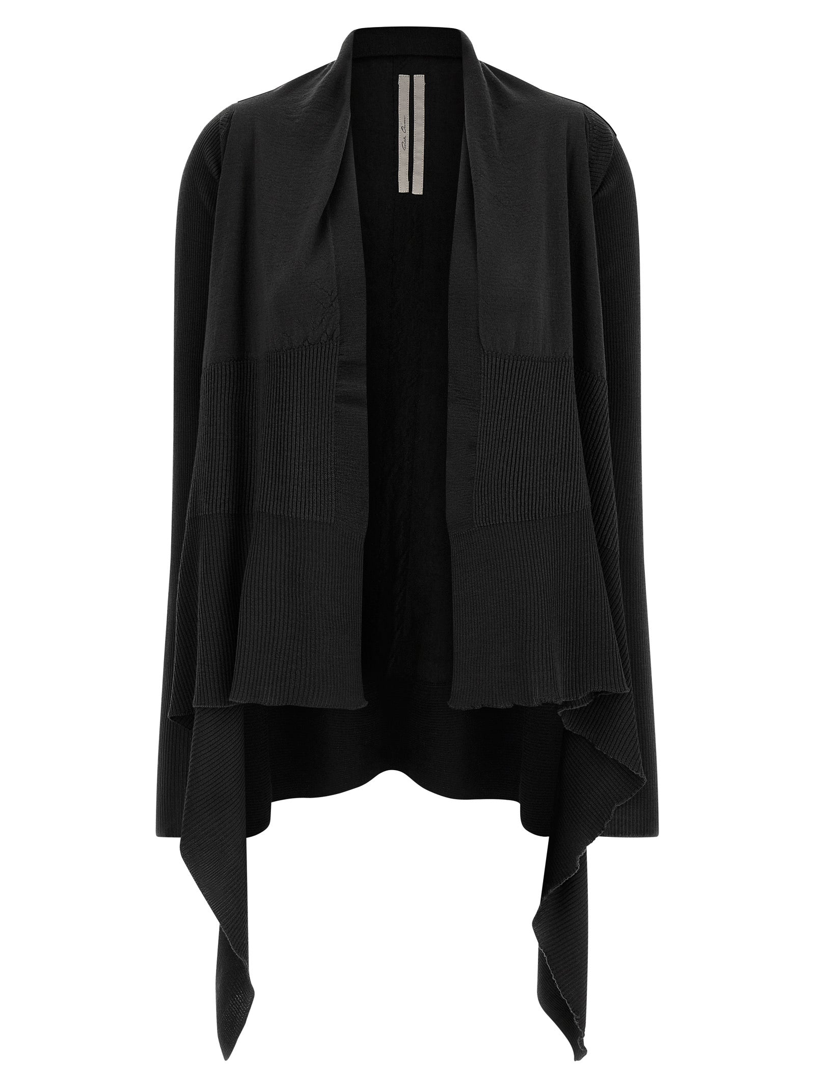 Rick Owens Black Cotton Cardigan