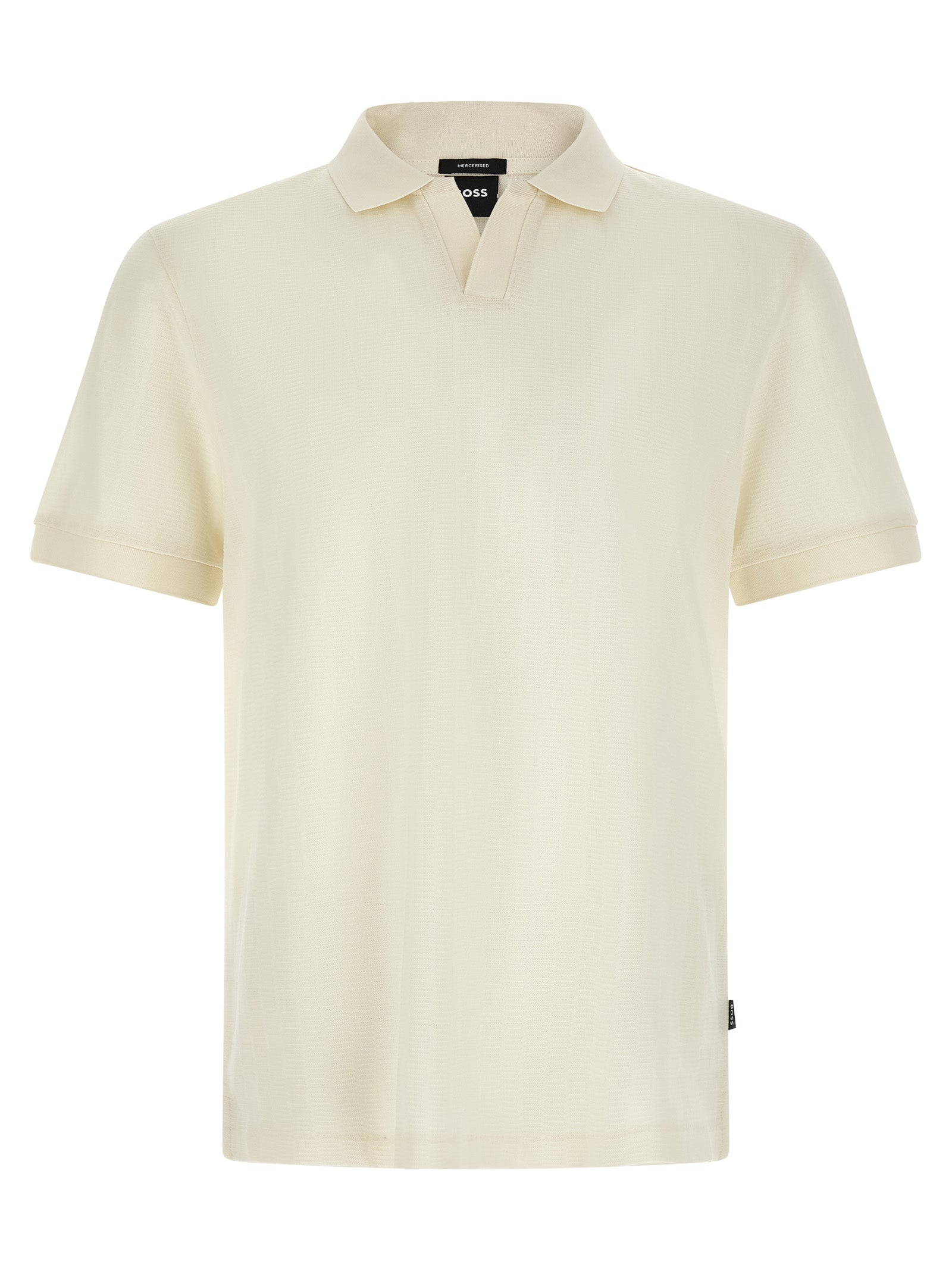 Hugo Boss White Cotton Polo Shirt