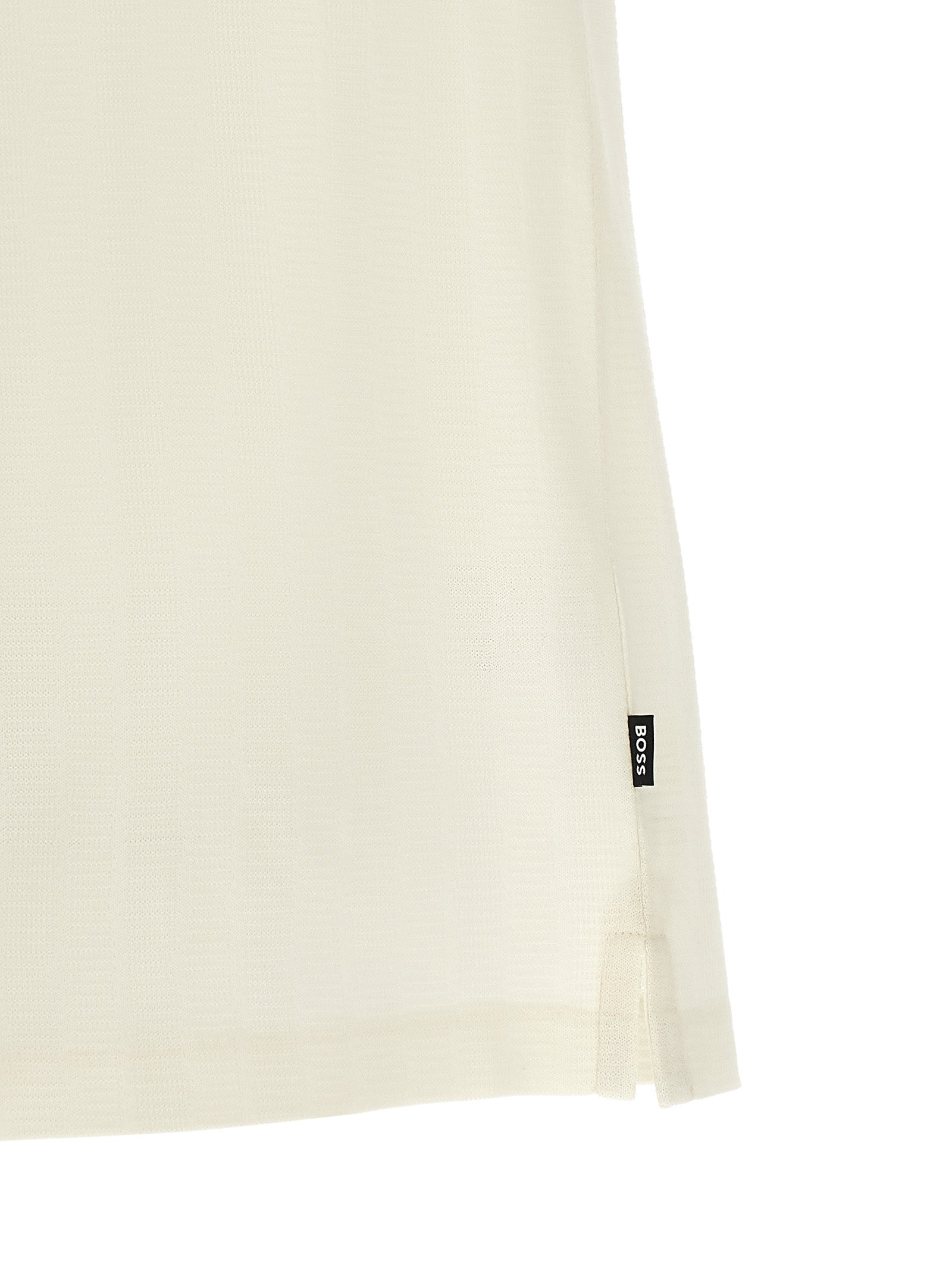 Hugo Boss White Cotton Polo Shirt