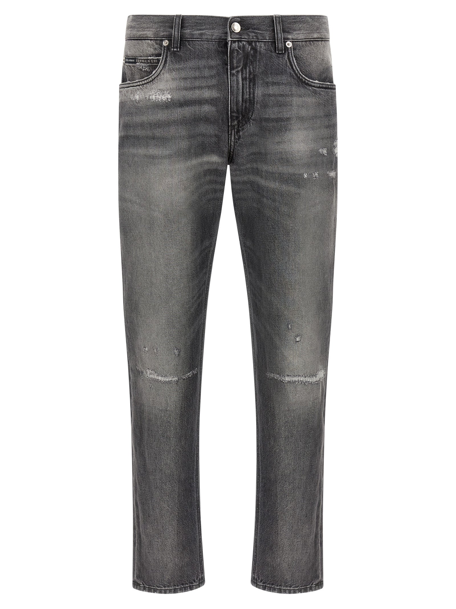 Dolce & Gabbana Gray Cotton Jeans Denim