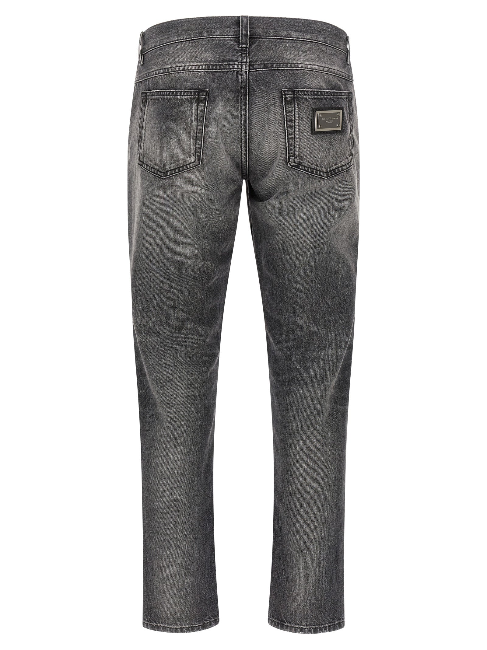 Dolce & Gabbana Gray Cotton Jeans Denim