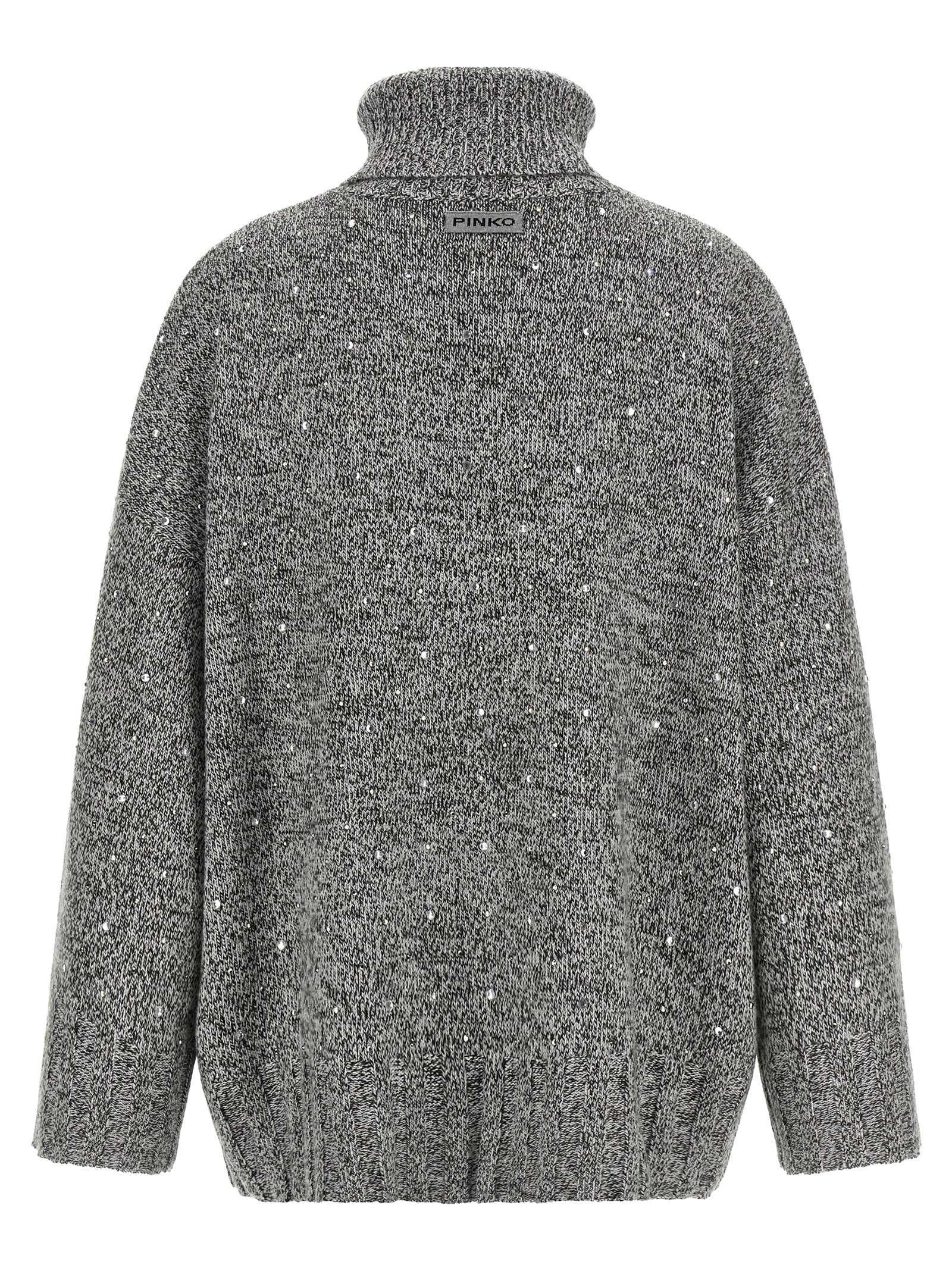 PINKO Gray Polyester Cardigan