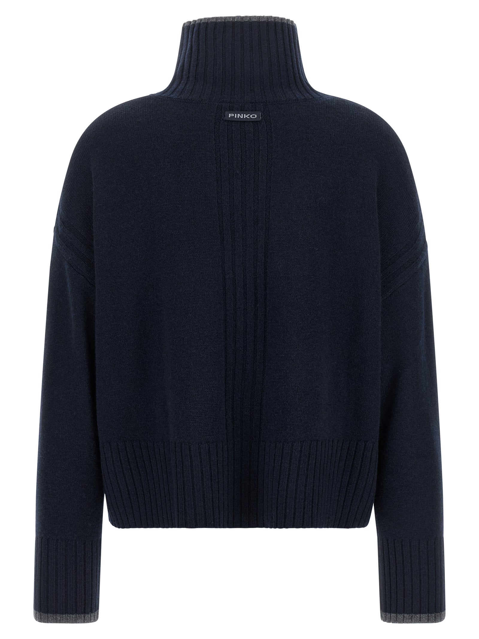 PINKO Blue Wool Cardigan