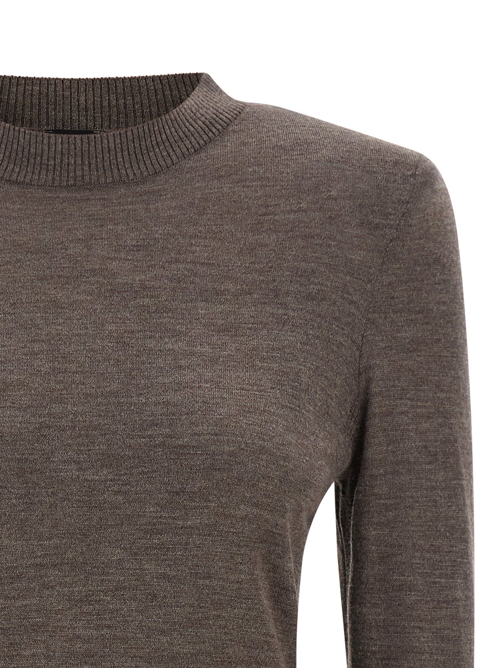 PINKO Brown Wool Cardigan