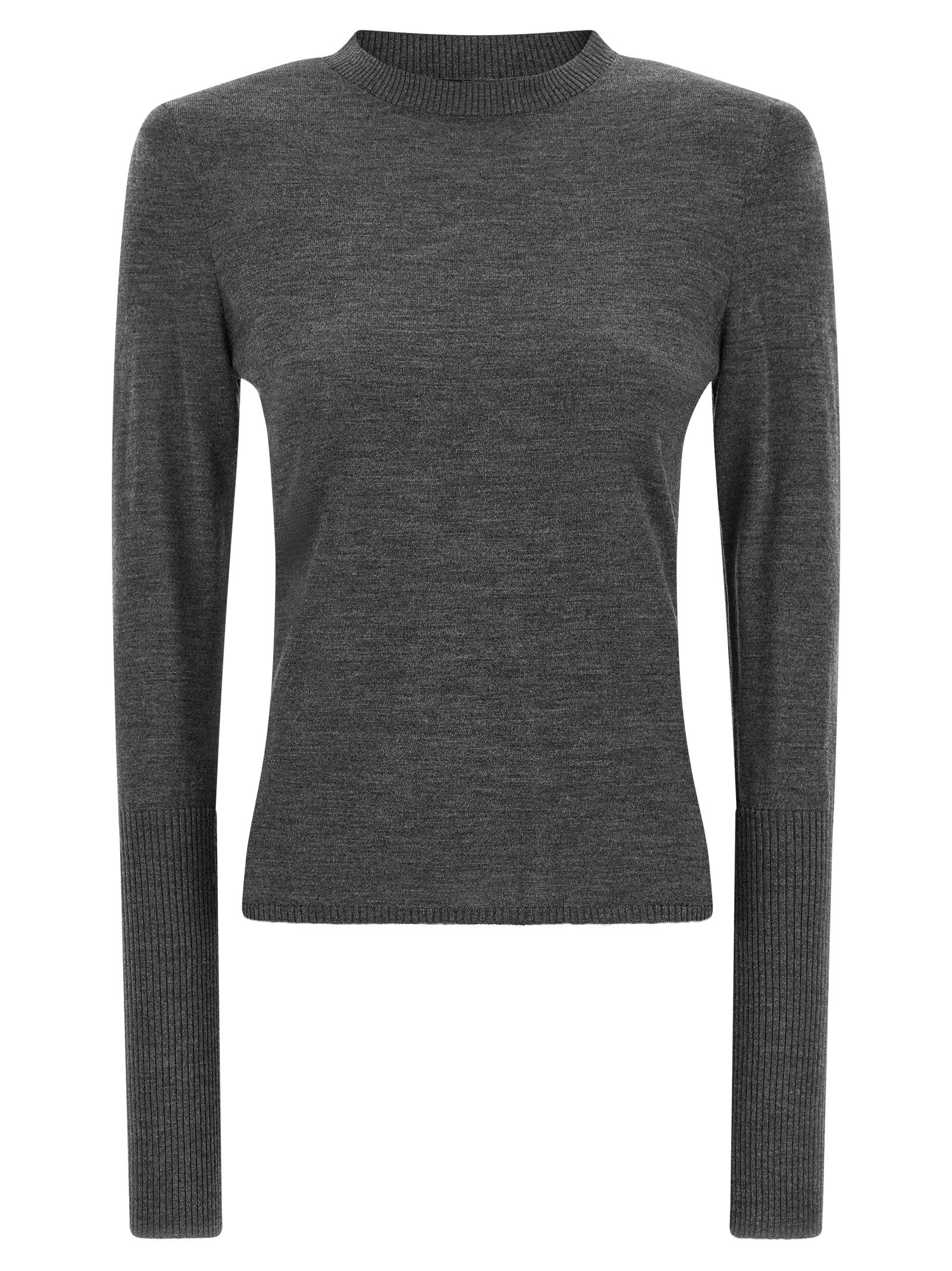 PINKO Gray Wool Cardigan