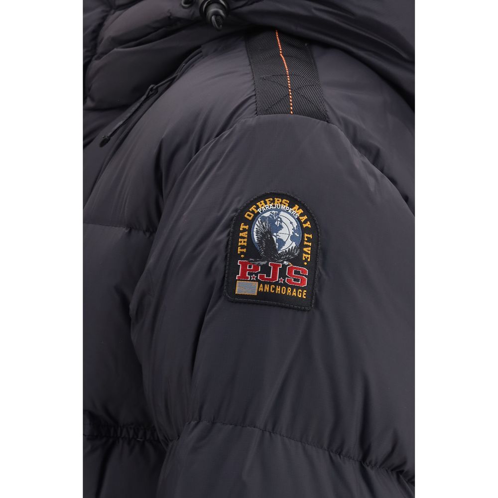 Parajumpers Black Goose Down Full-Length Jacket
