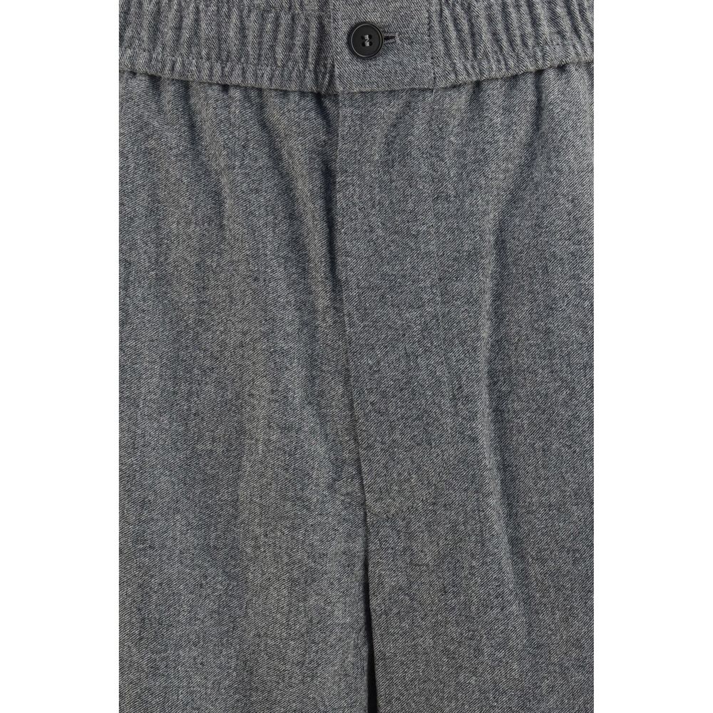 Giorgio Armani Gray Wool Oves Aries Casual Pants