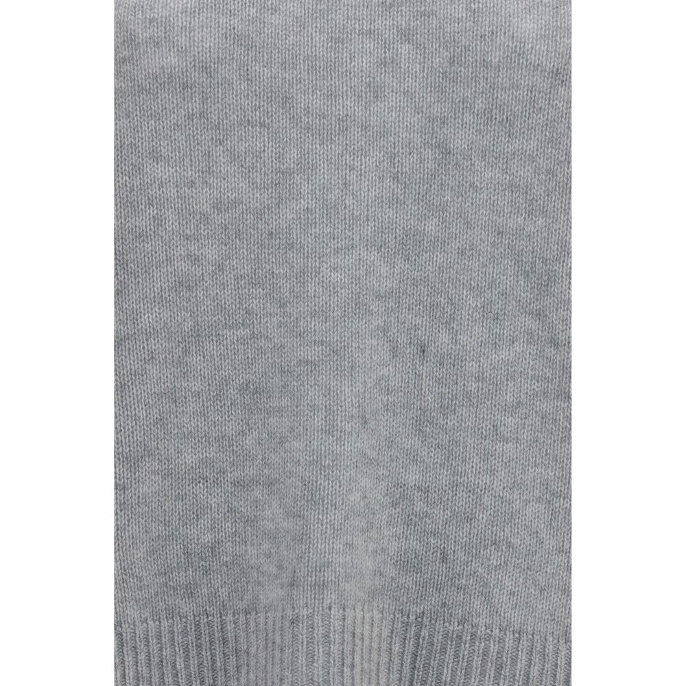 Fabiana Filippi Gray Cashmere Sweatshirt