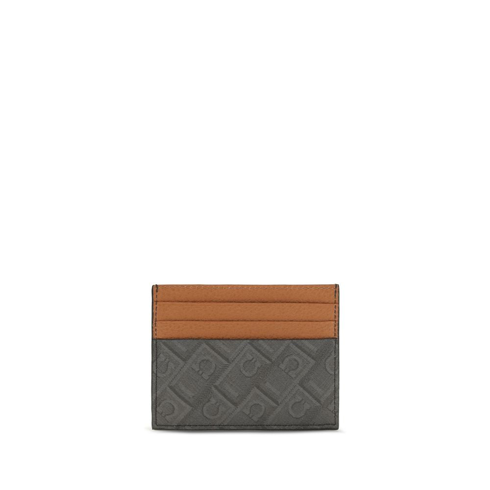 Ferragamo Brown Calf Leather Bos Taurus Wallet