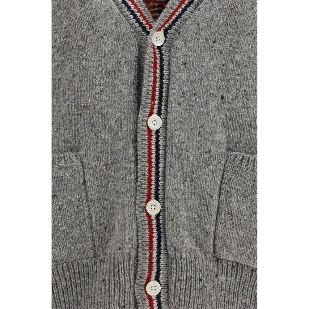 Thom Browne Gray Wool Oves Aries Cardigan
