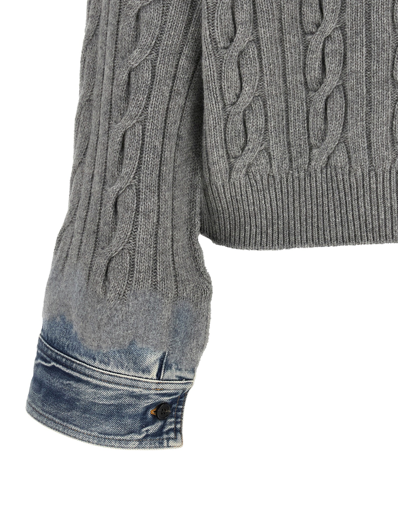 Haikure Gray Cotton Cardigan