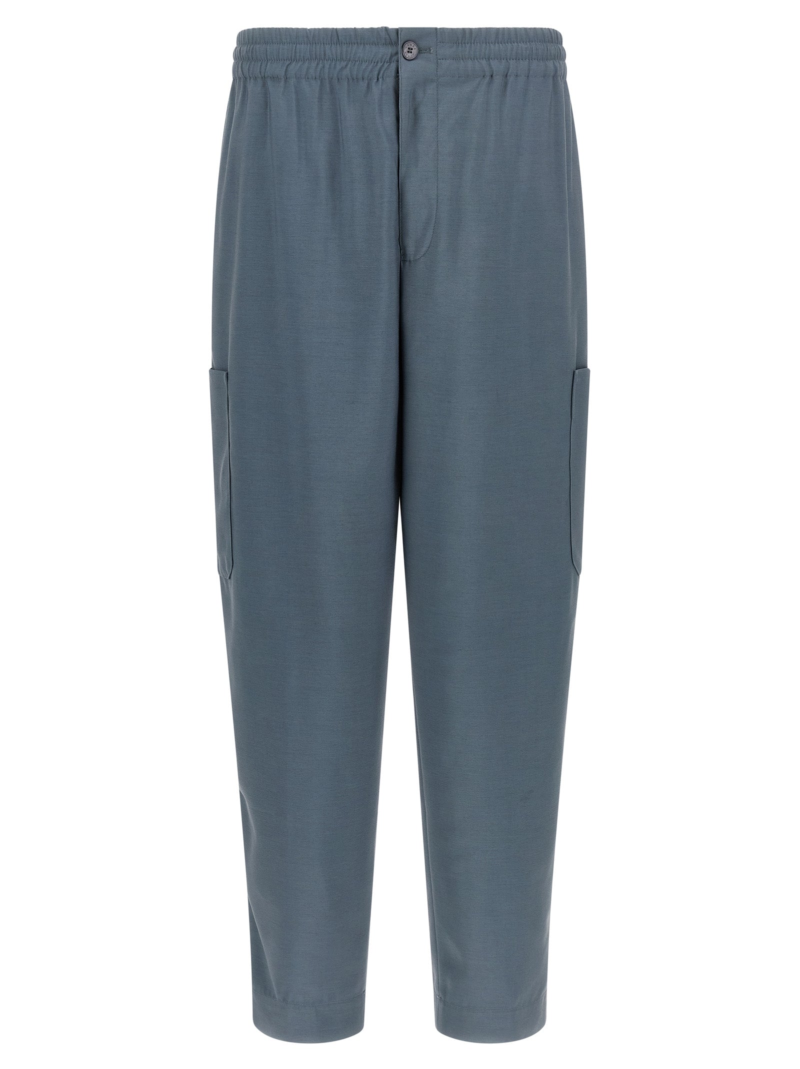 Kenzo Gray Wool Cargo Pants