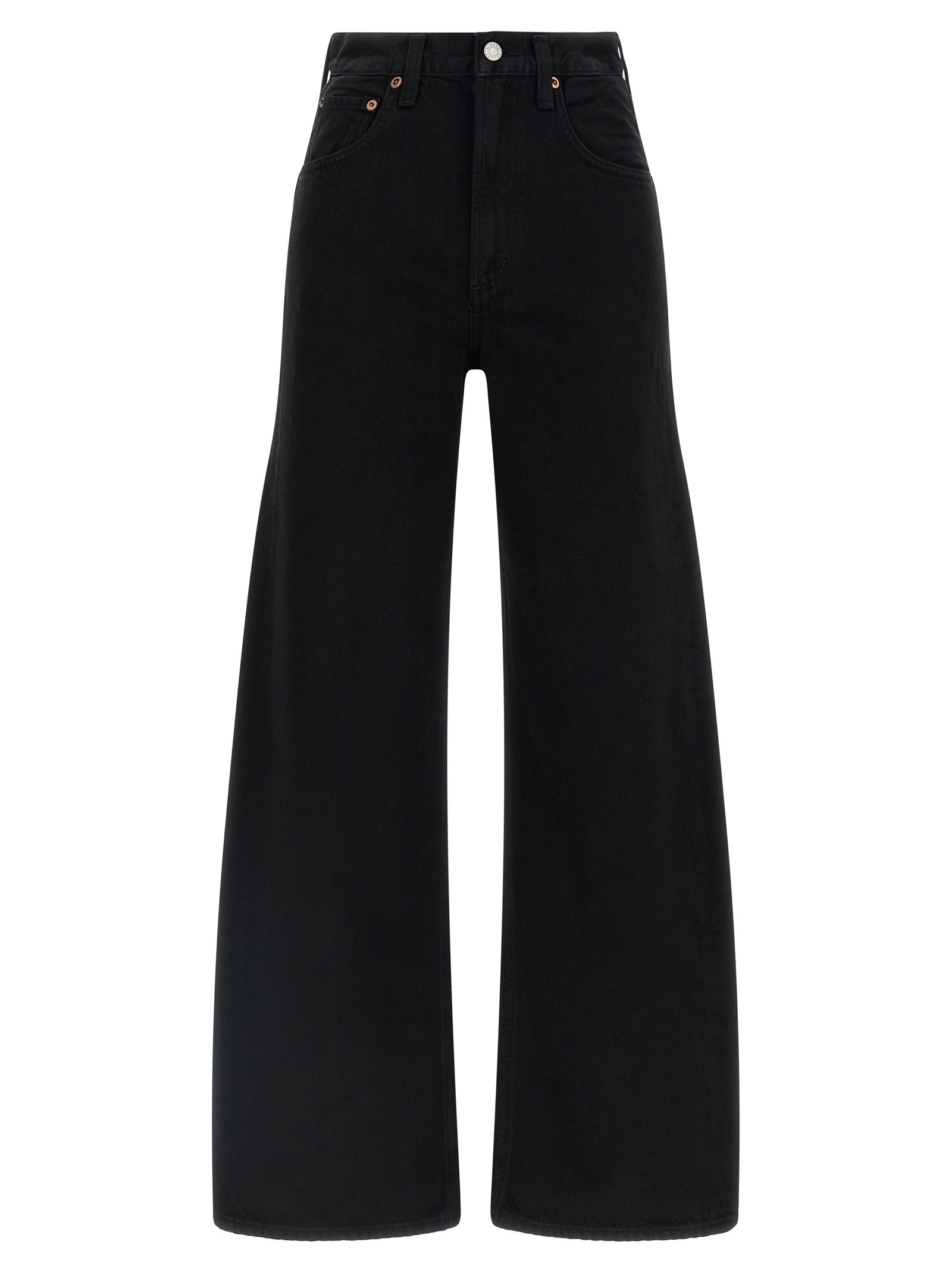 Agolde Black Cotton Jeans Denim