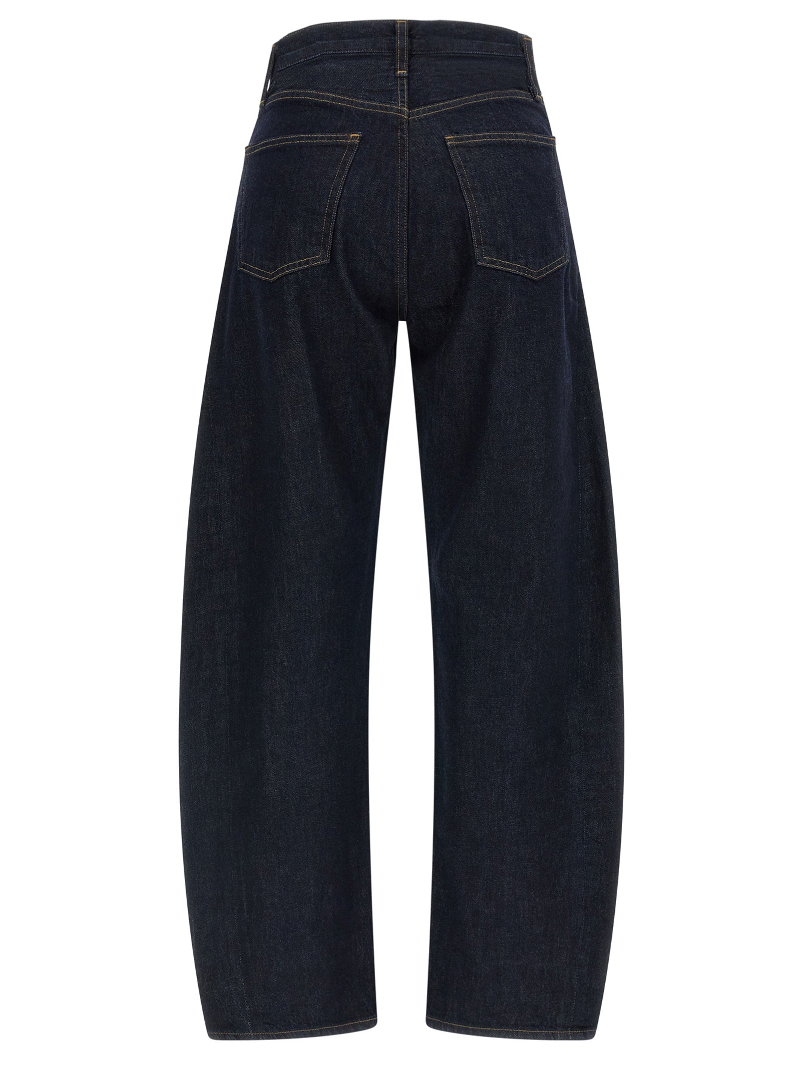 Agolde Blue Cotton High-Waisted Jean