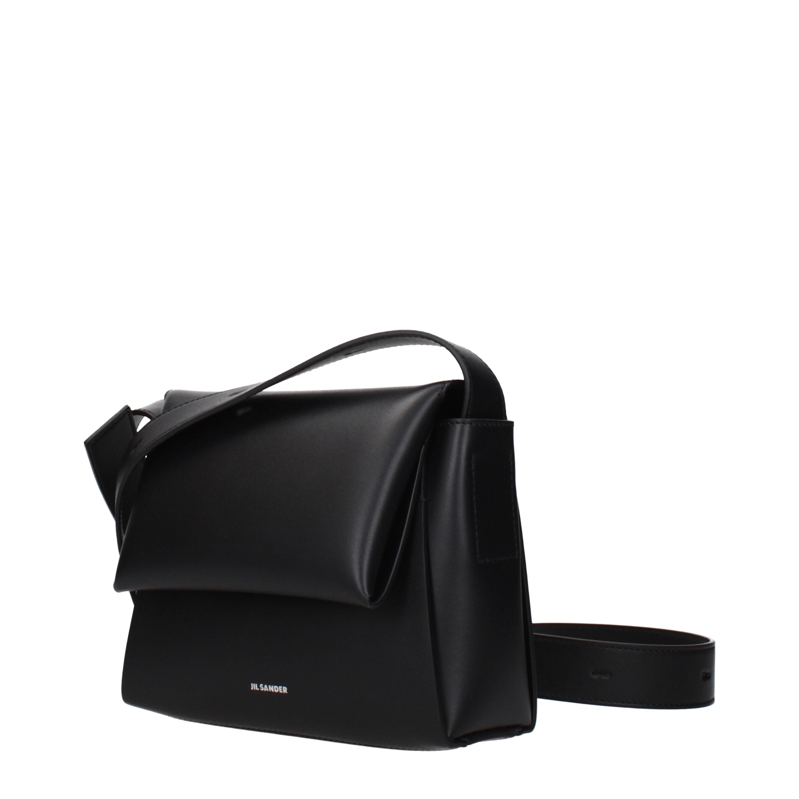 Jil Sander Black Leather Crossbody Bag