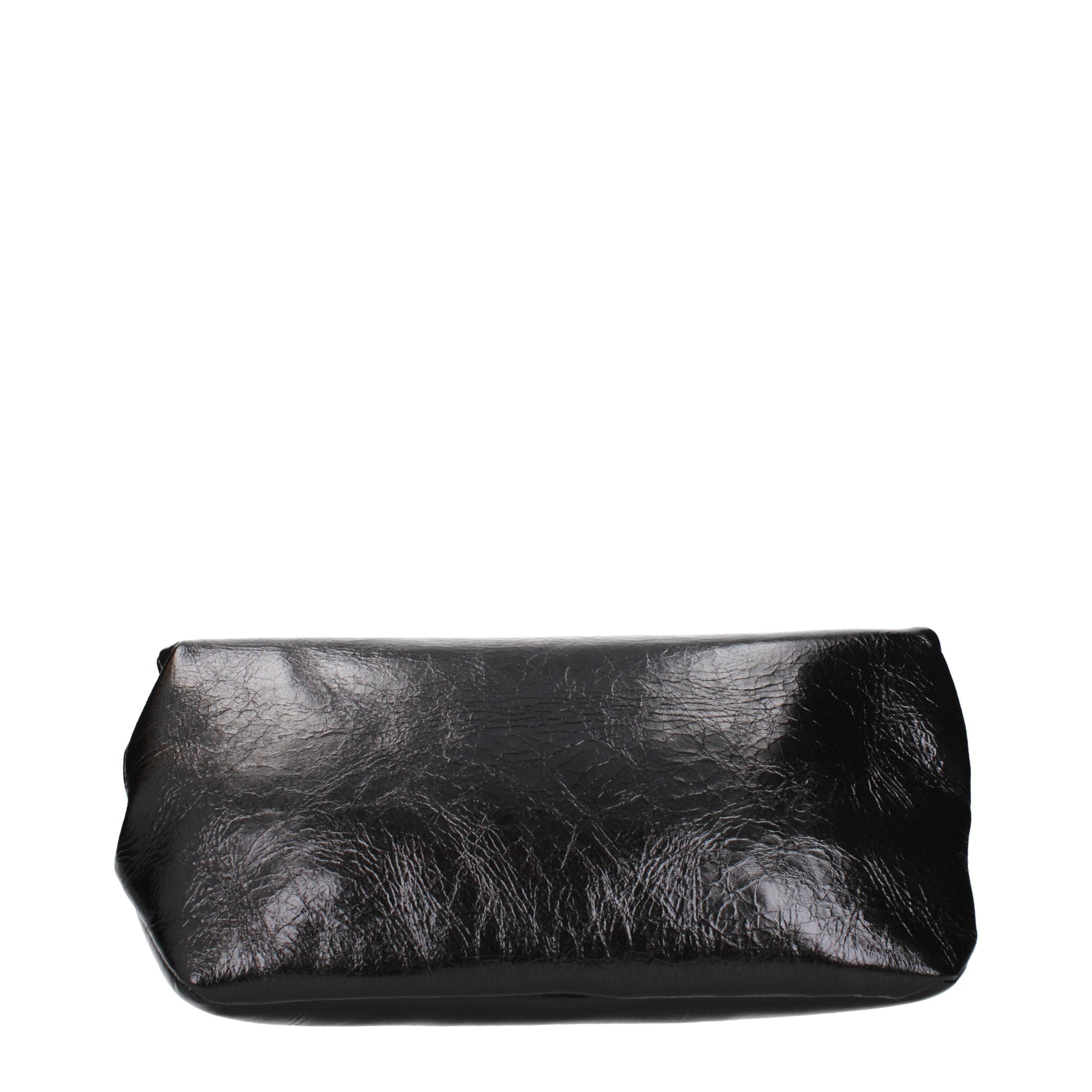 Jil Sander Black Leather Clutch Bag