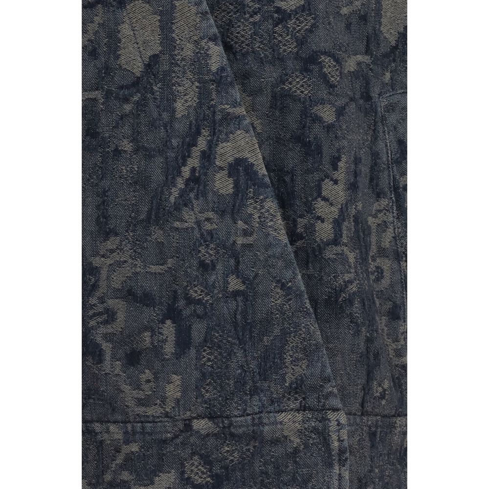 Giorgio Armani Blue Cotton Denim Jacket
