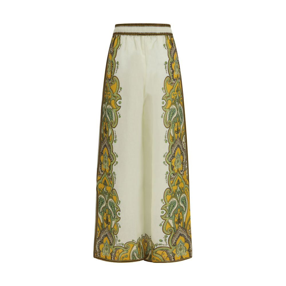 Alemais Beige Linen Casual Pants