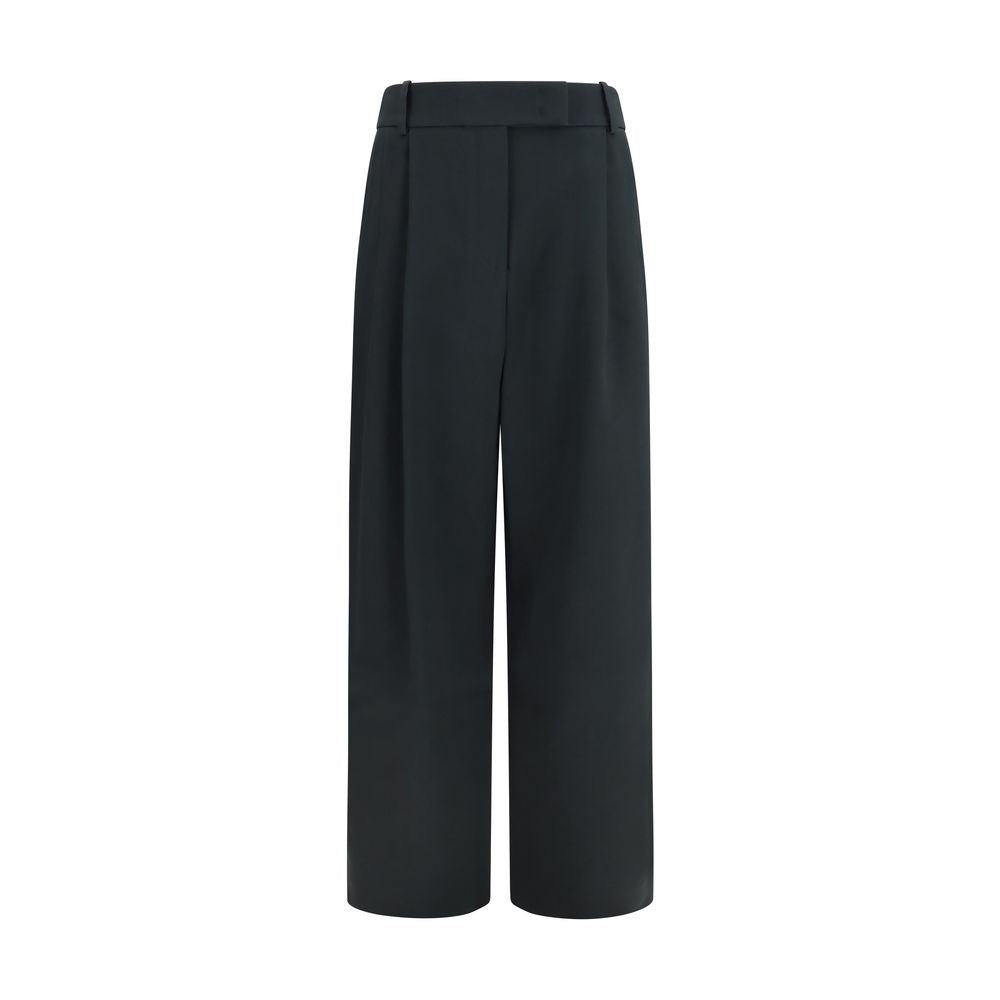 Giorgio Armani Black Silk Casual Pants