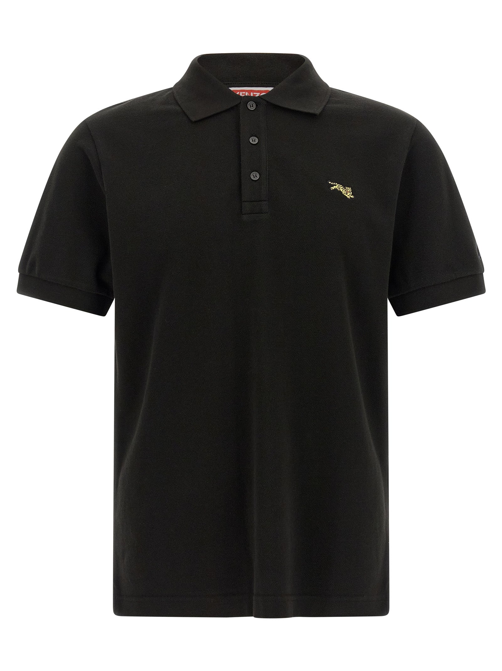 Kenzo Black Cotton Polo Shirt