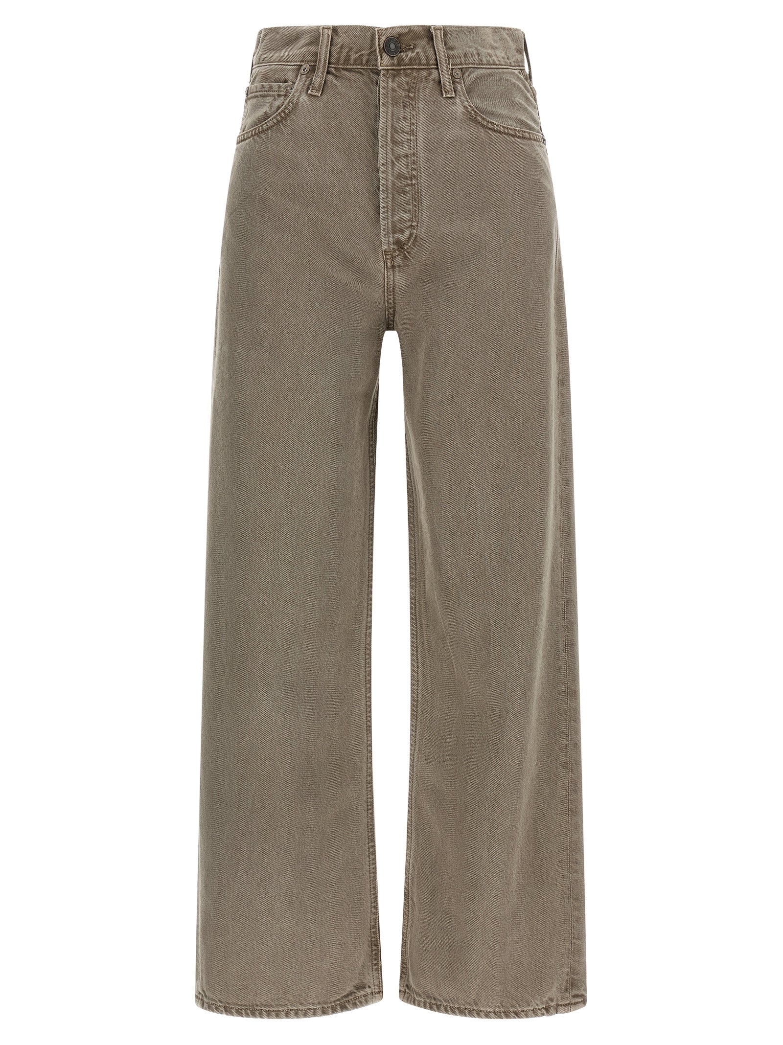 Agolde Brown Lyocell Relaxed Fit Jeans