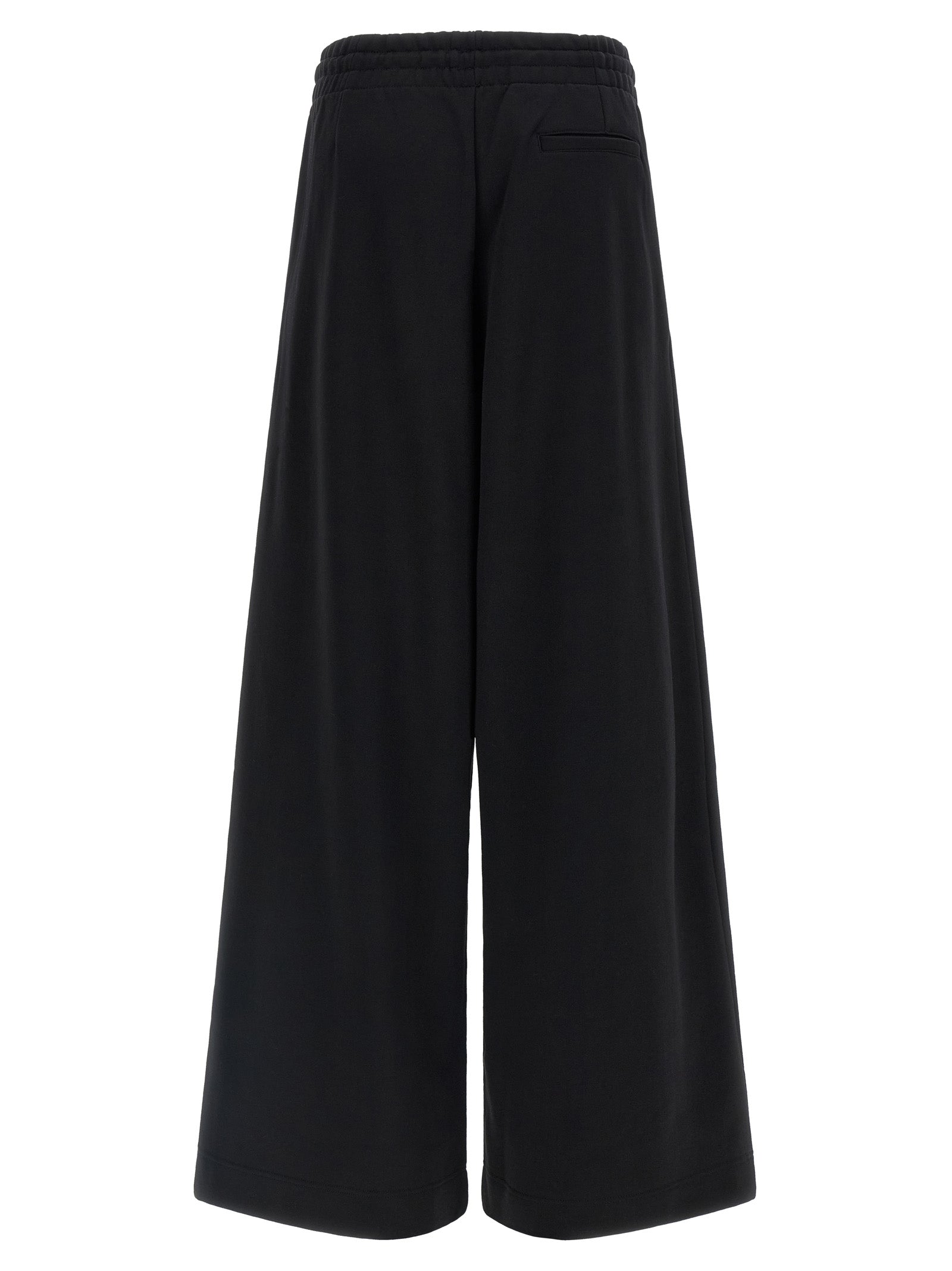 Dries Van Noten Black Cotton Athletic Pants