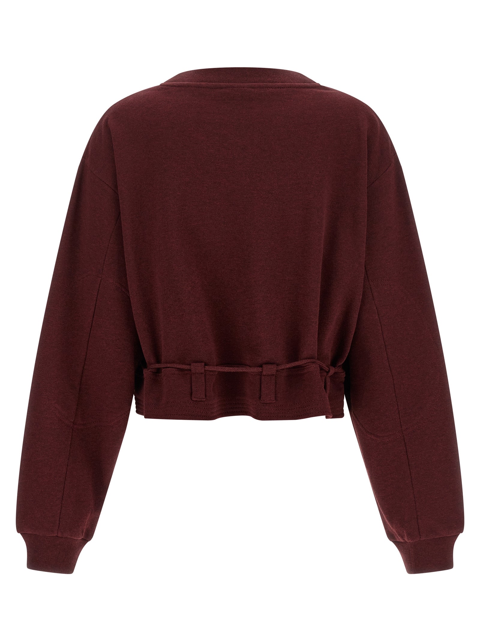 Dries Van Noten Bordeaux Cotton Sweatshirt
