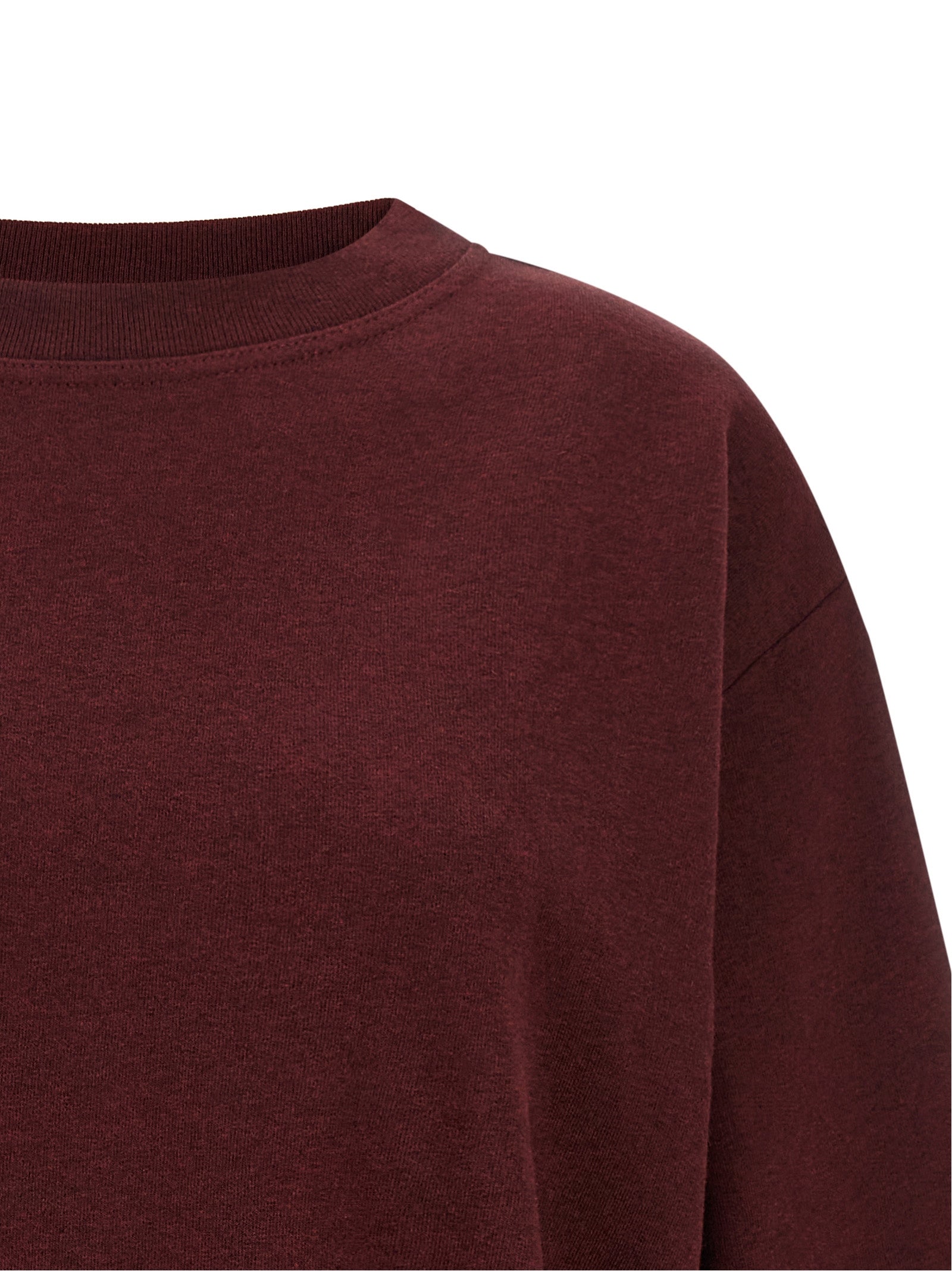 Dries Van Noten Bordeaux Cotton Sweatshirt
