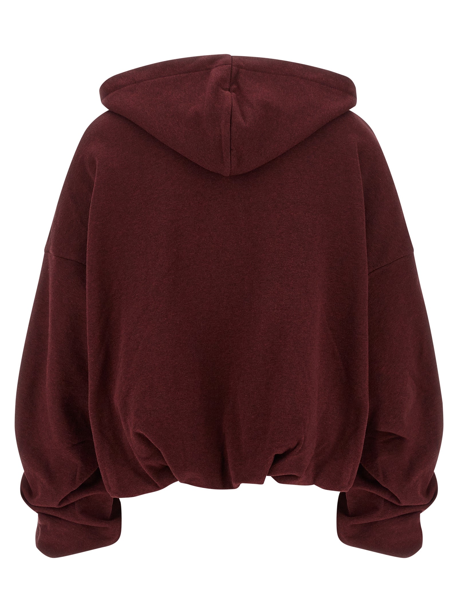 Dries Van Noten Bordeaux Cotton Hoodie