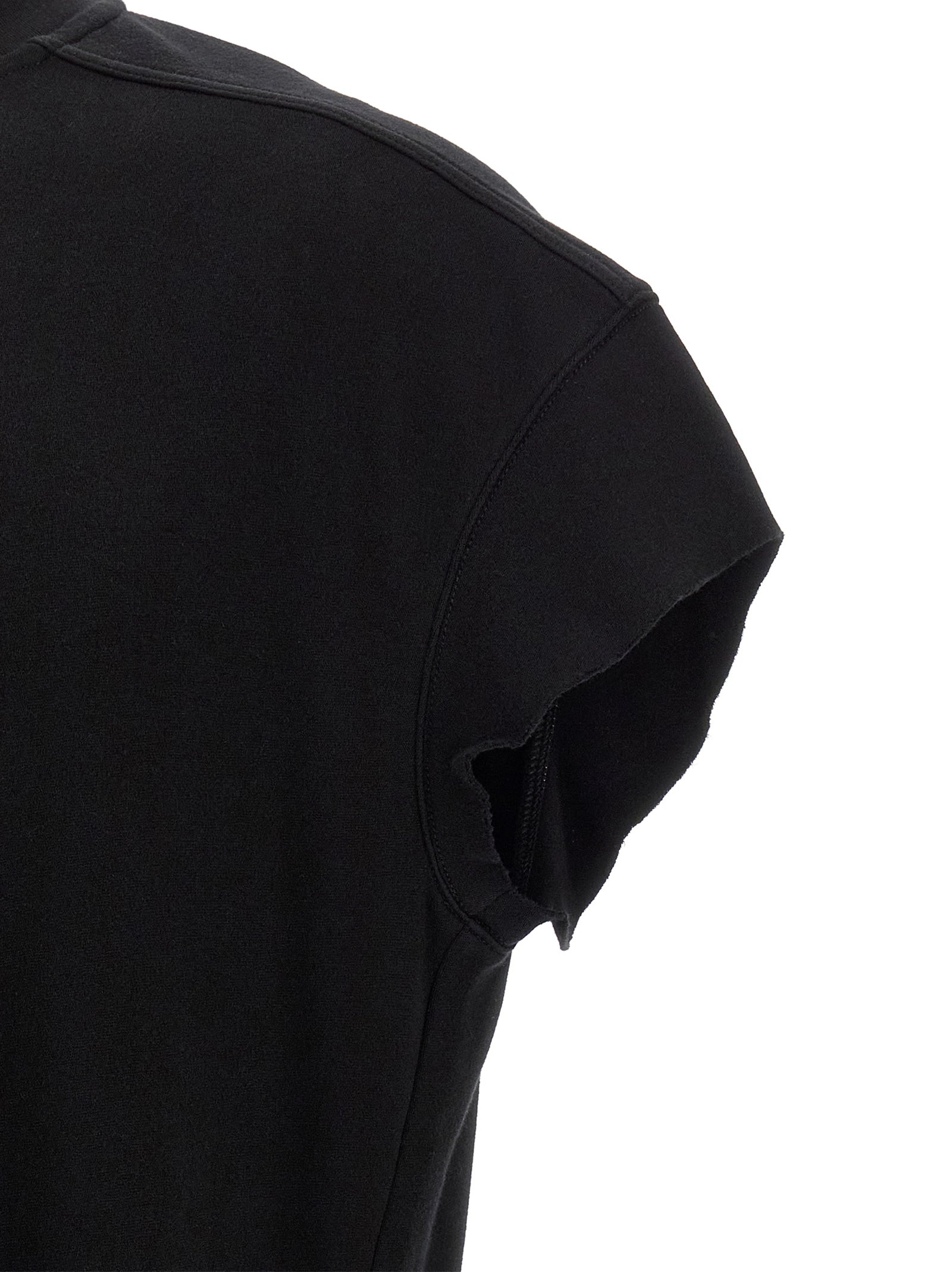 Rick Owens Black Cotton T-Shirt