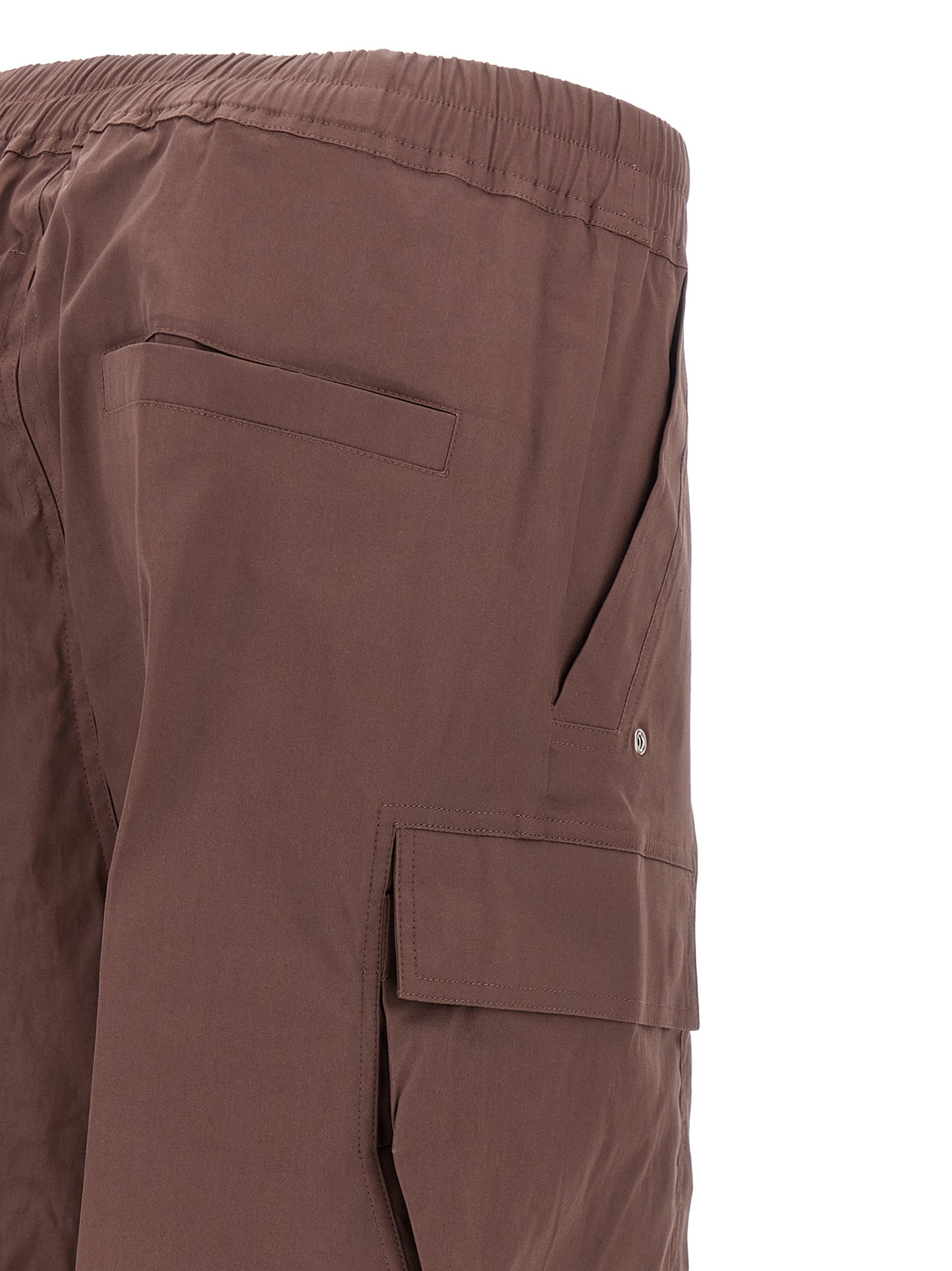 Rick Owens Brown Cotton Flared Pants