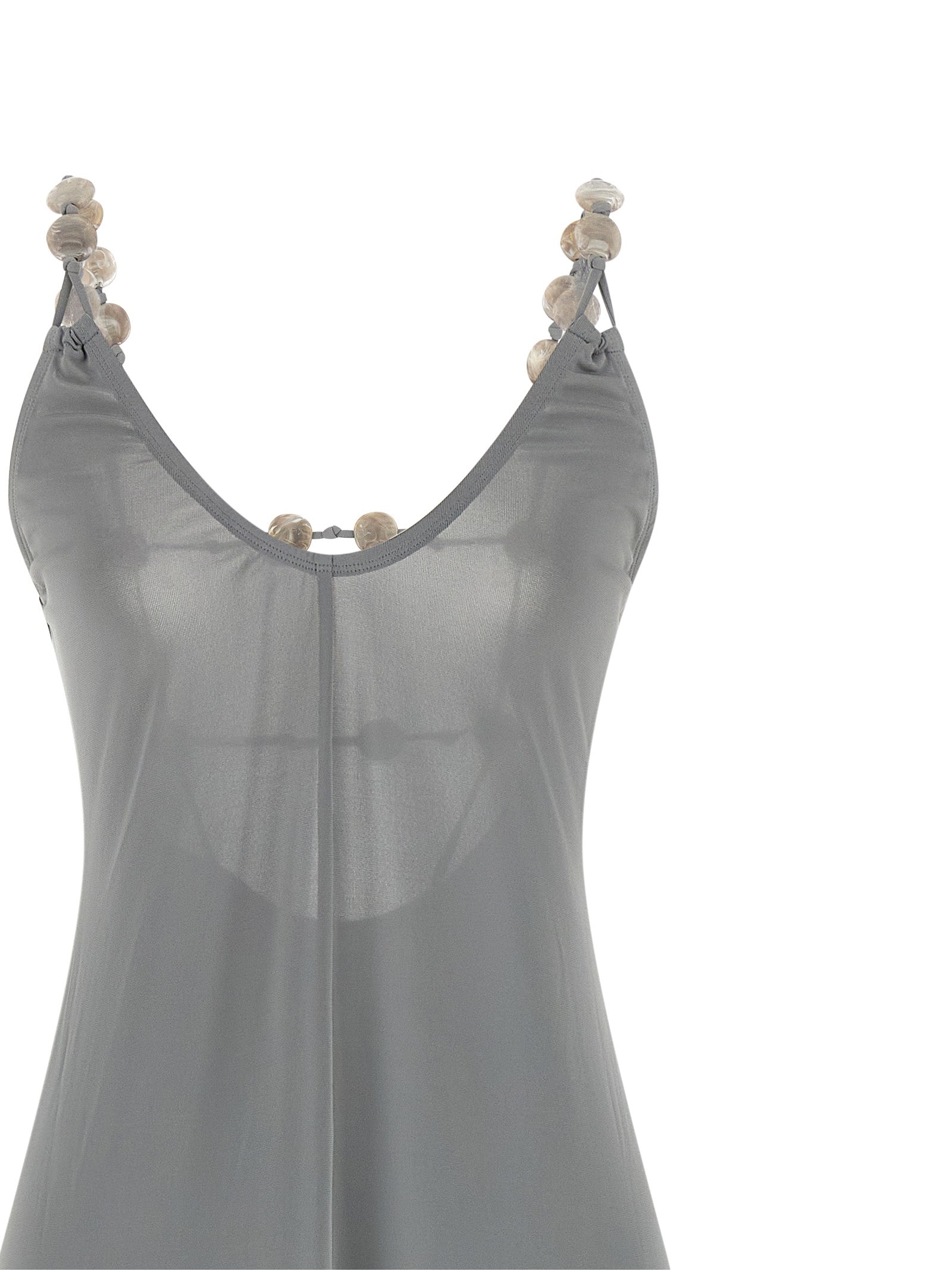 Eres Silver Polyamide Long Dress
