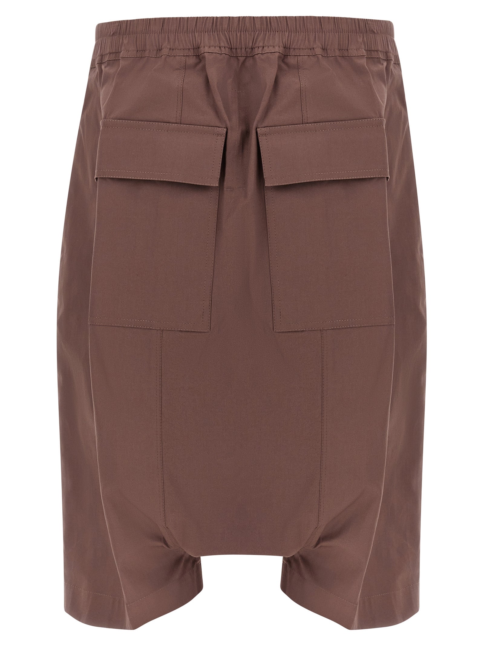 Rick Owens Brown Cotton Bermuda Shorts